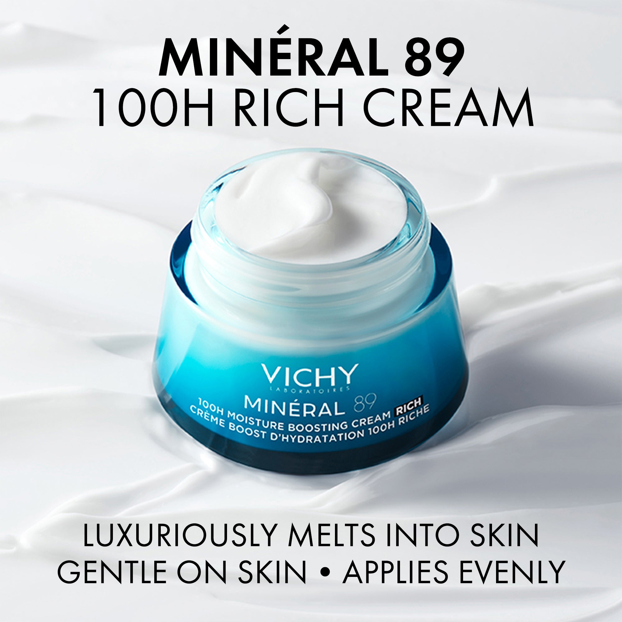 Vichy Mineral 89 Rich 100H Moisture Boosting Cream Hyaluronic Acid