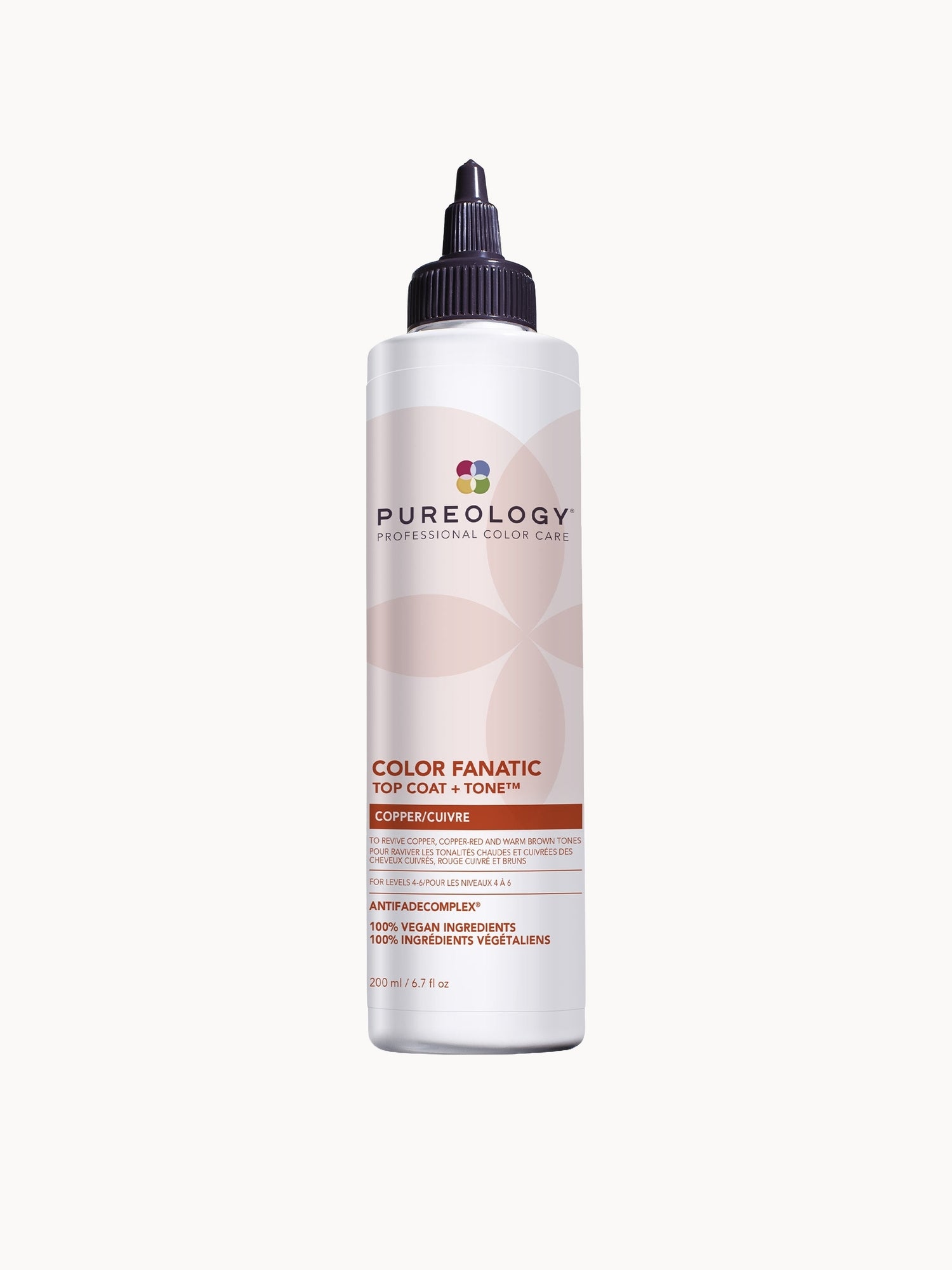 Pureology Color Fanatic Top Coat and Tone for Copper Hair Colour Protection 200ml