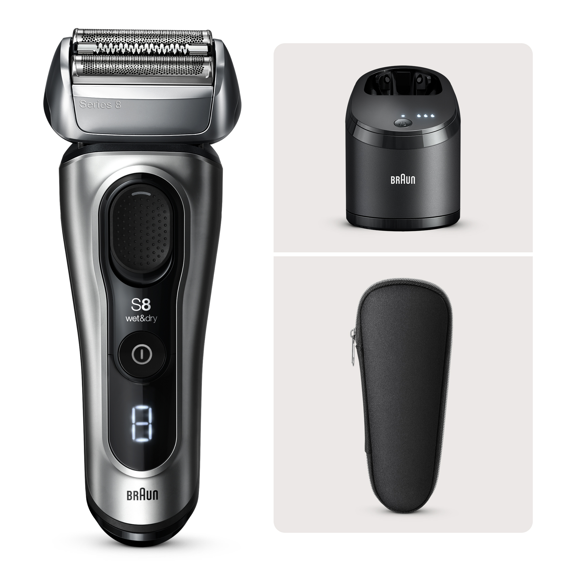 BRAUN シリーズ8 8563cc Series 8 8563cc Wet & Dry shaver with 5-in-1 SmartCare center and