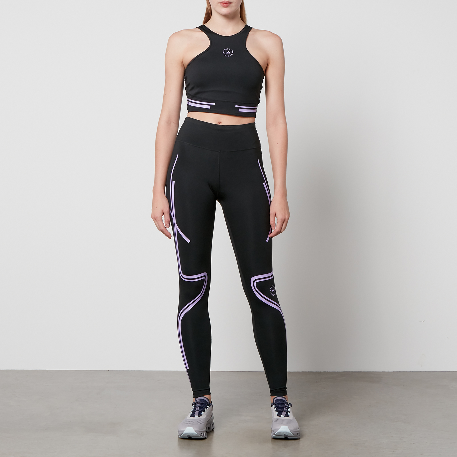 Adidas by Stella McCartney TruePace Stretch-Jersey Crop Top