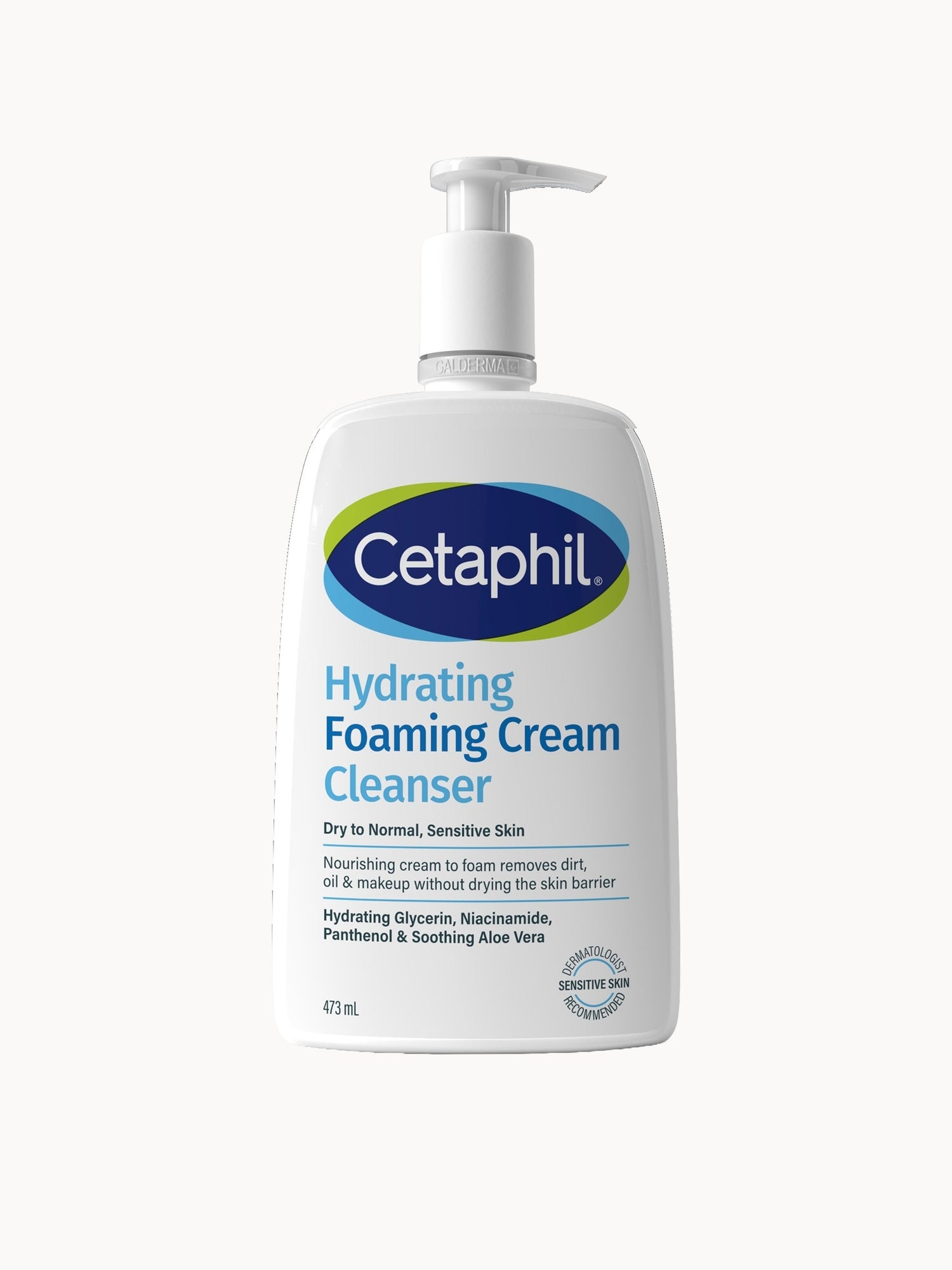 Cetaphil Hydrating Foaming Cream Cleanser Wash 473ml
