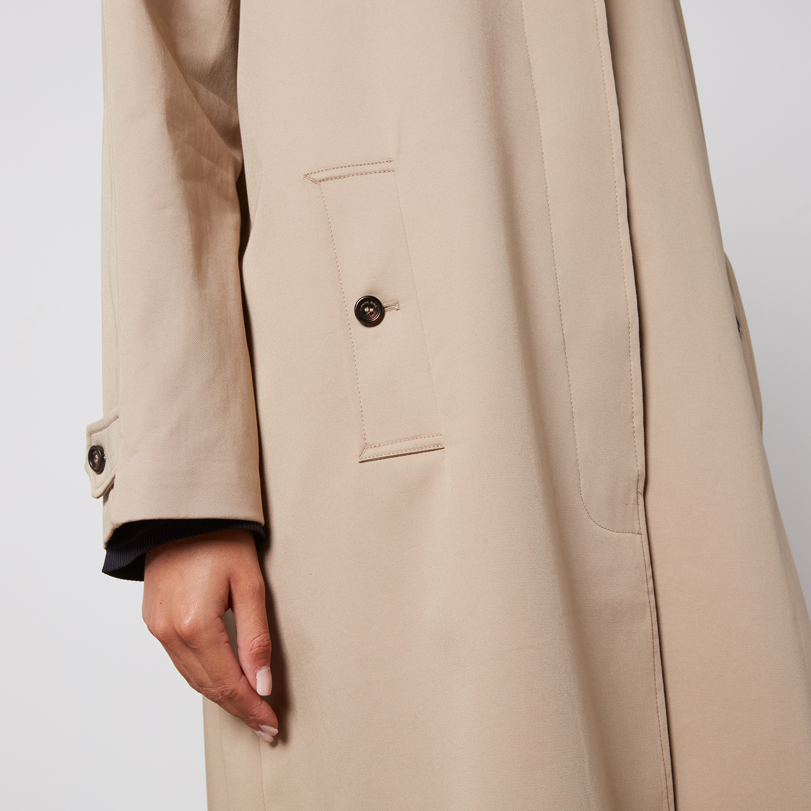 ANINE BING Randy cotton trench coat - Neutrals