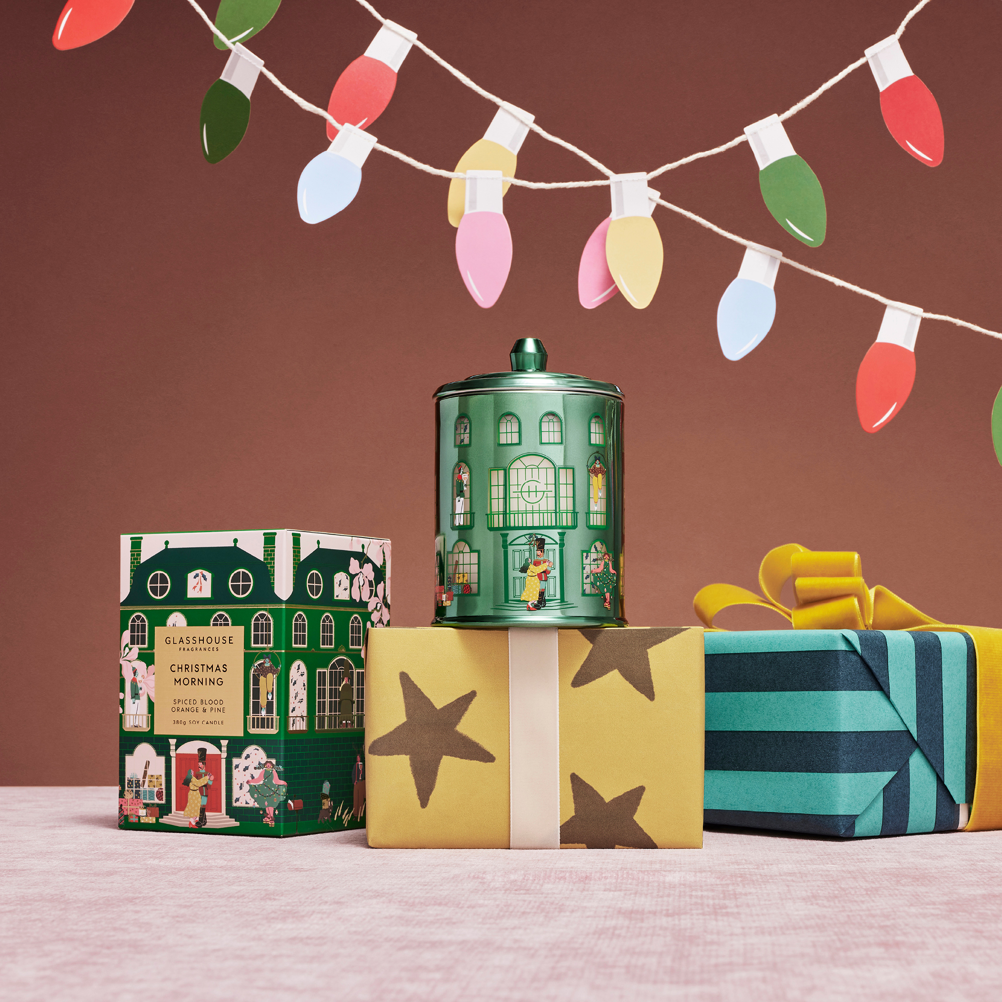 Glasshouse Fragrances Christmas Morning Candle 13.4 oz | Dermstore