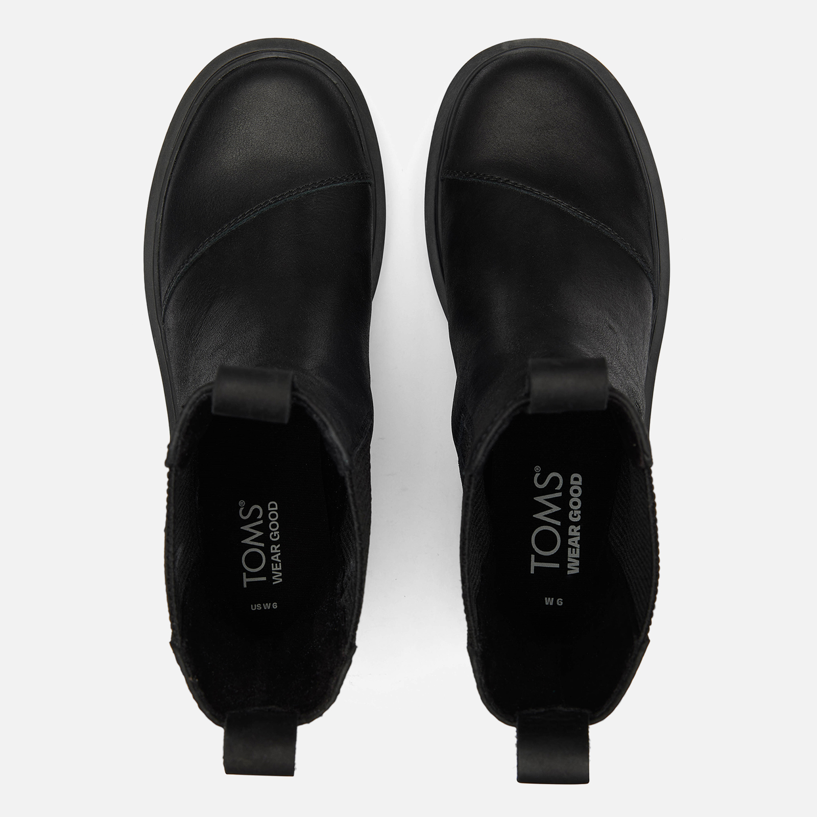 Toms black clearance leather boots