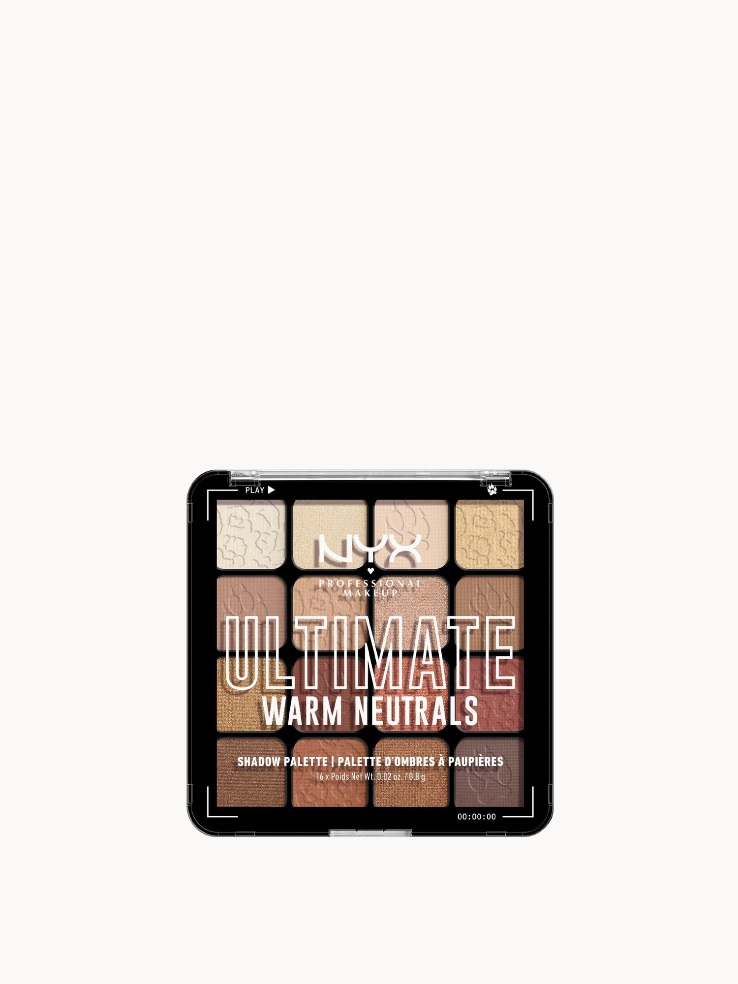NYX Professional Makeup Ultimate Shadow Palette Vegan 16-Pan - Warm Neutrals