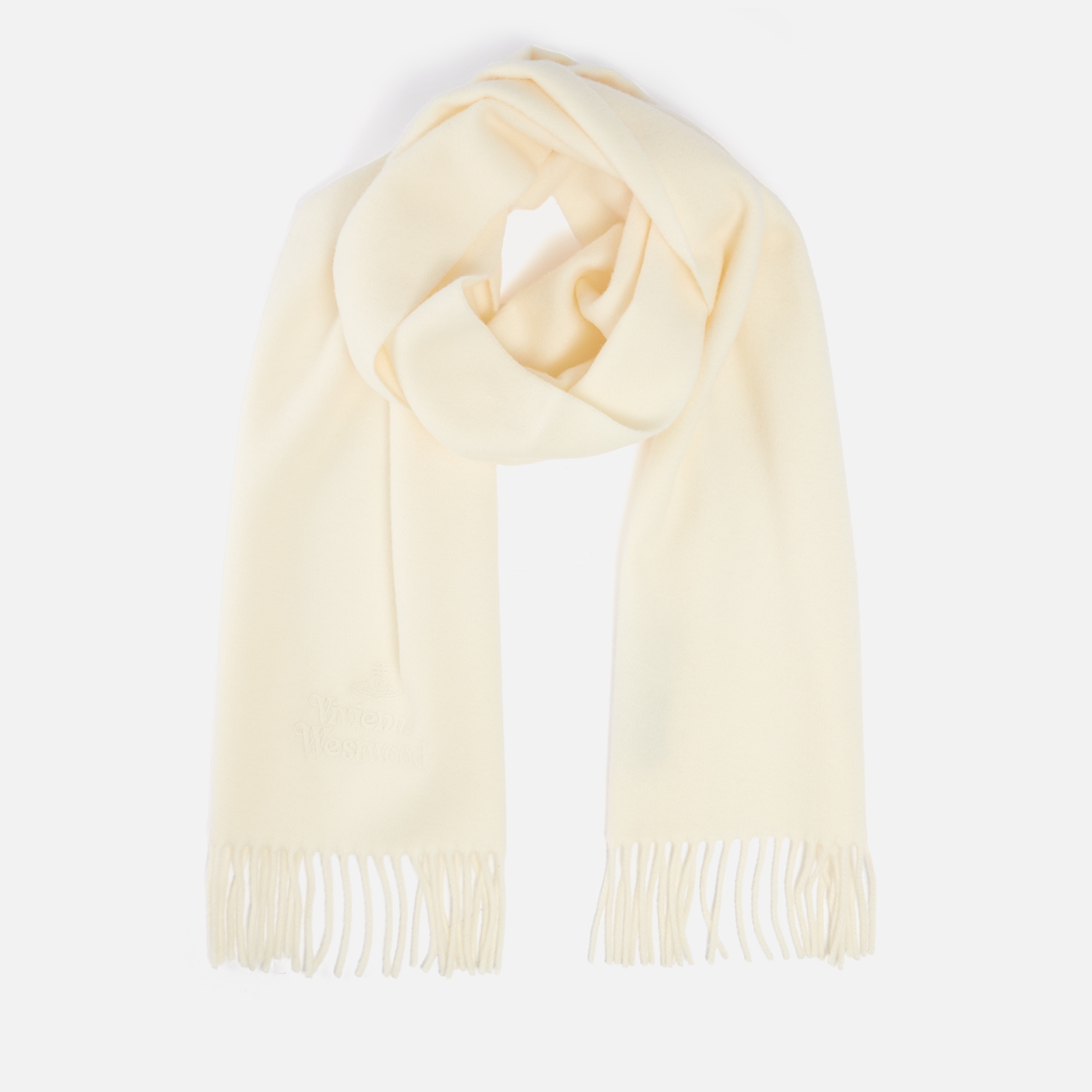 Vivienne Westwood Embroidered Wool Logo Scarf | Coggles