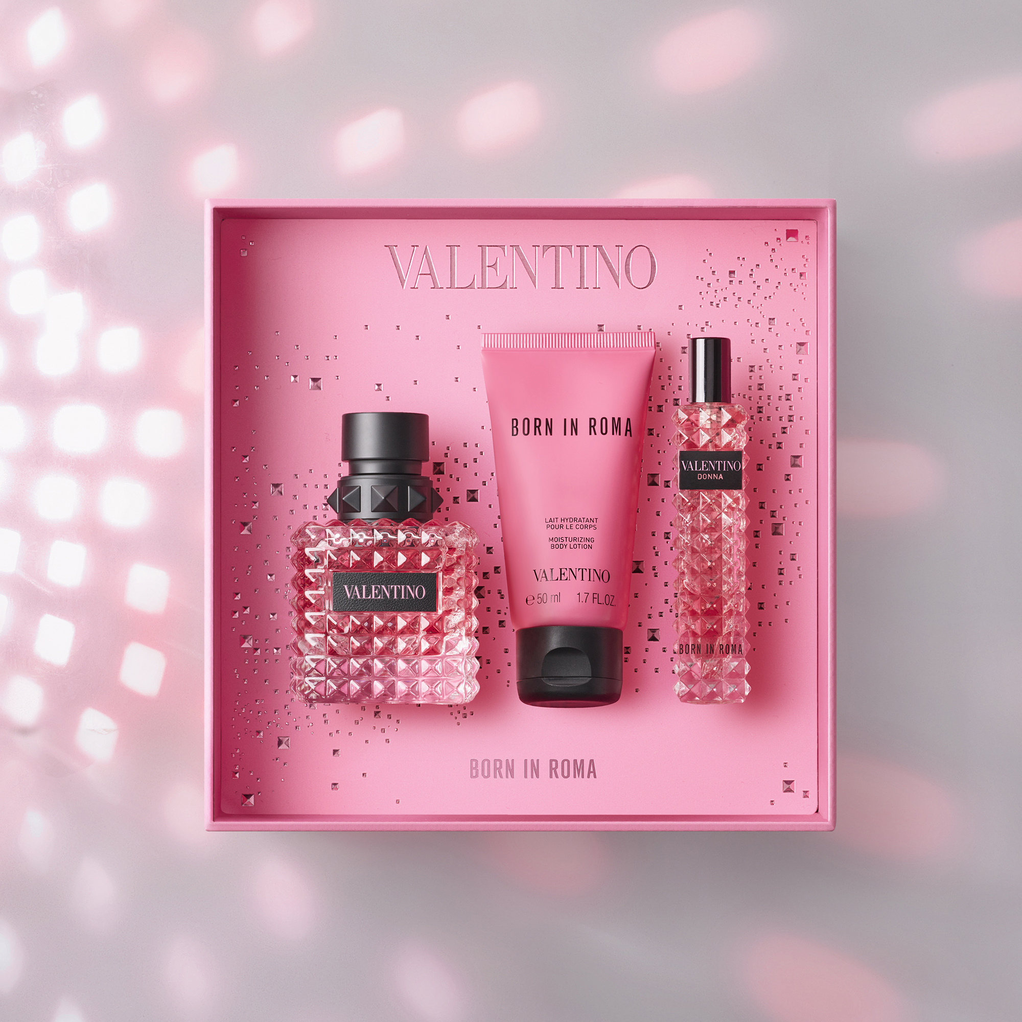 Parfum Valentino Donna Lotion Body Lotion Valentino Women's Perfume Gift  Set Valentino Born