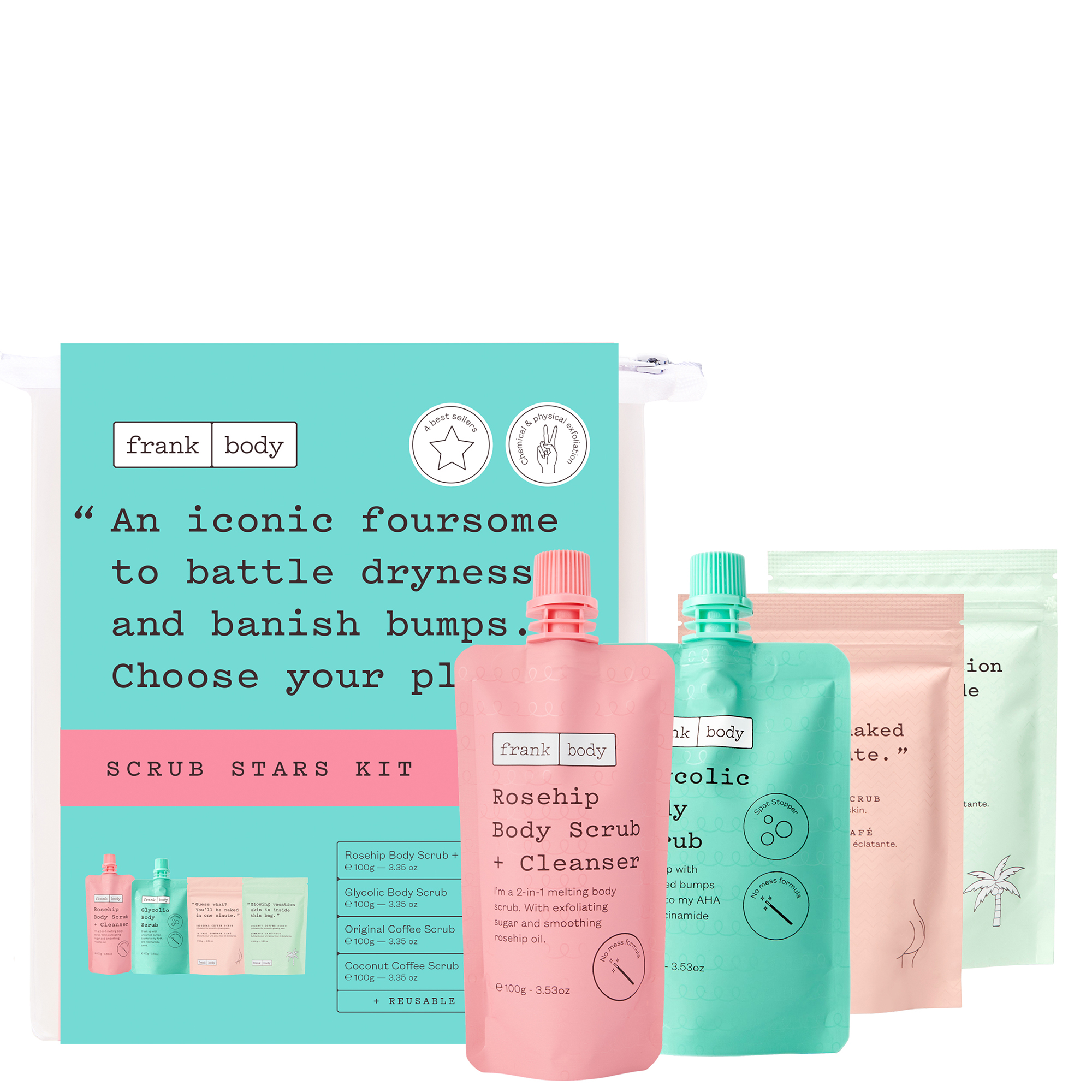 cult Frank Body Scrub Stars Kit