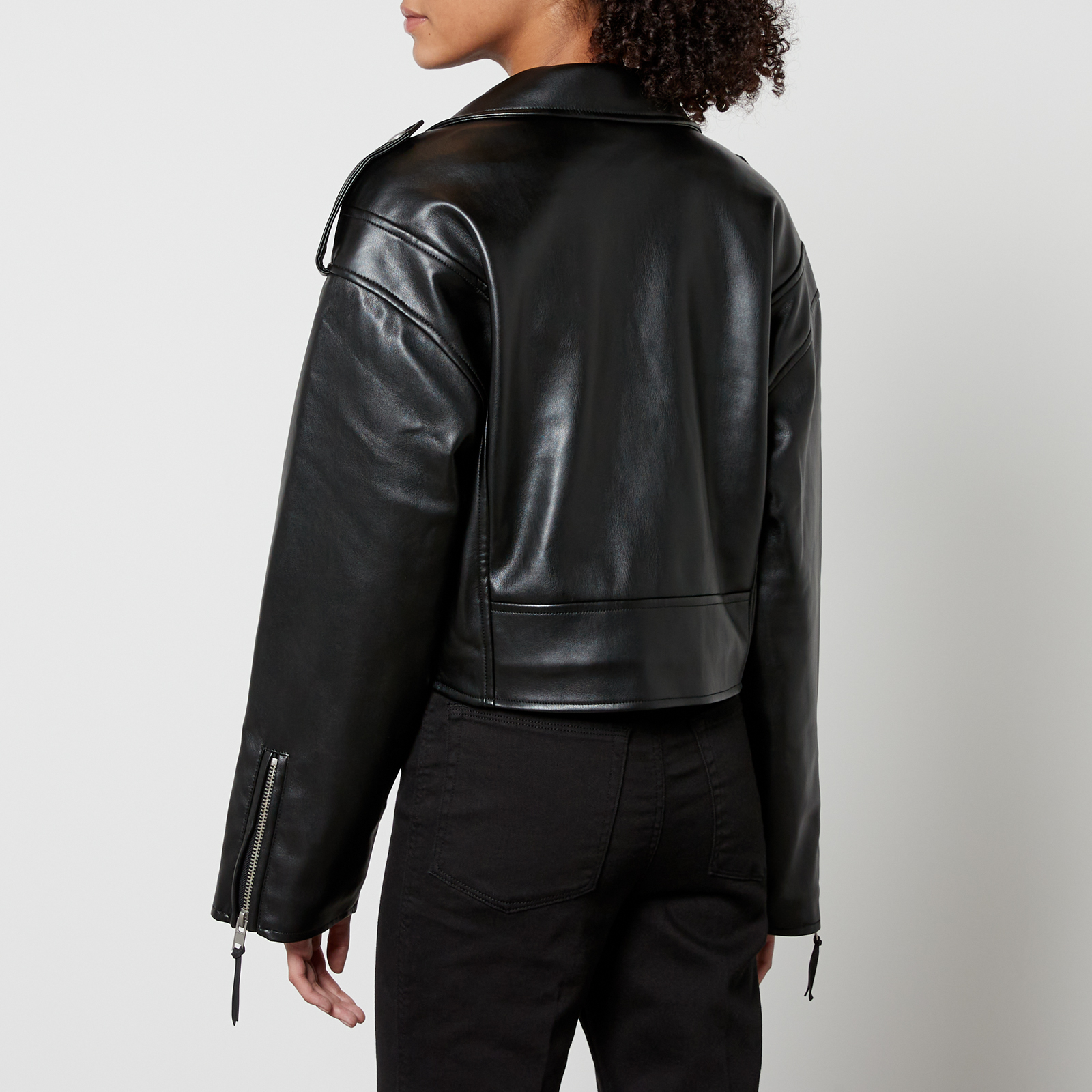 【みー】ラグアジェム　CROPPED FAUX LEATHER ブルゾン LAGUA GEM | CROPPED FAUX LEATHER ブルゾン (ブルゾン ) |SHEL