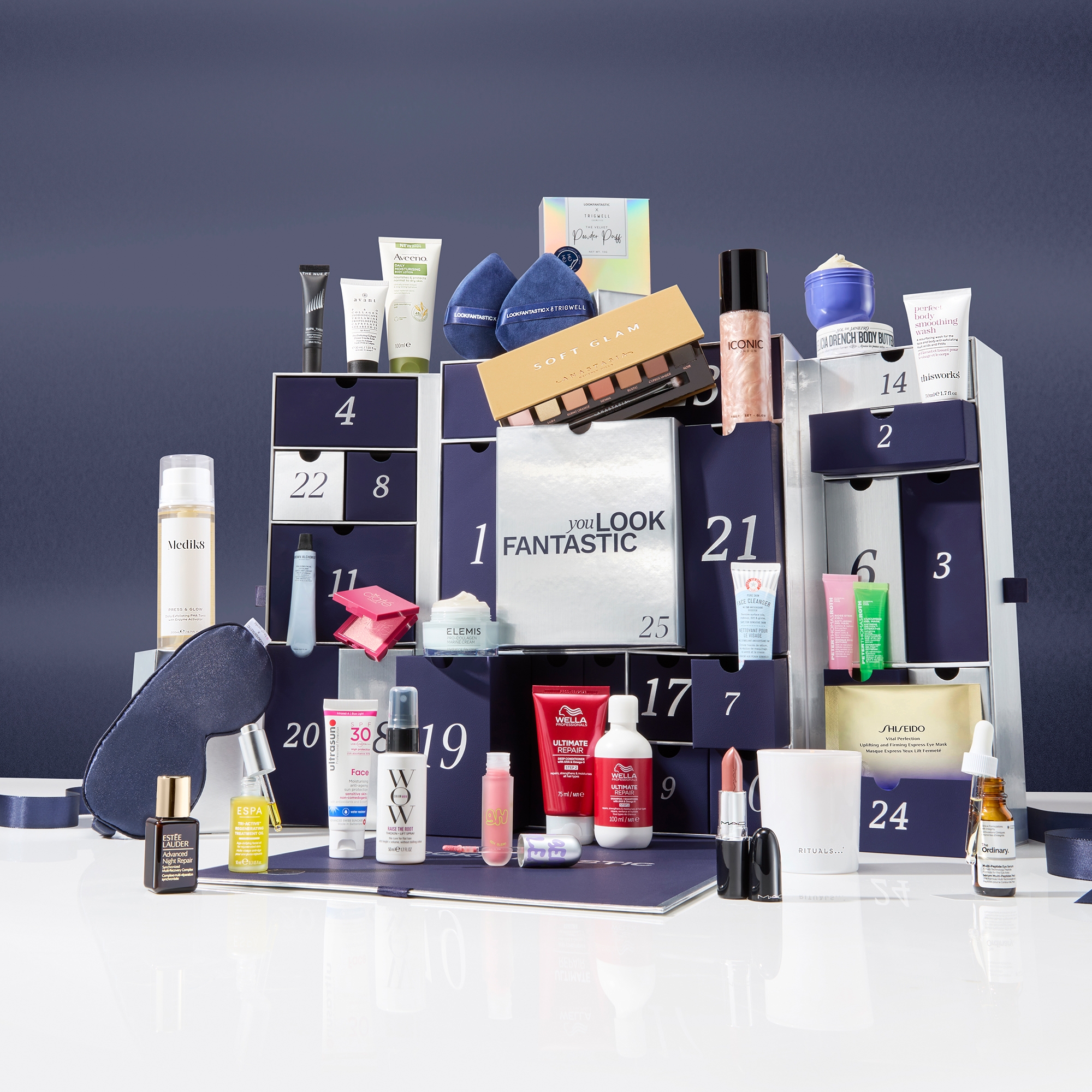 LOOKFANTASTIC Iconic Beauty Advent Calendar 2024 (Worth over £565