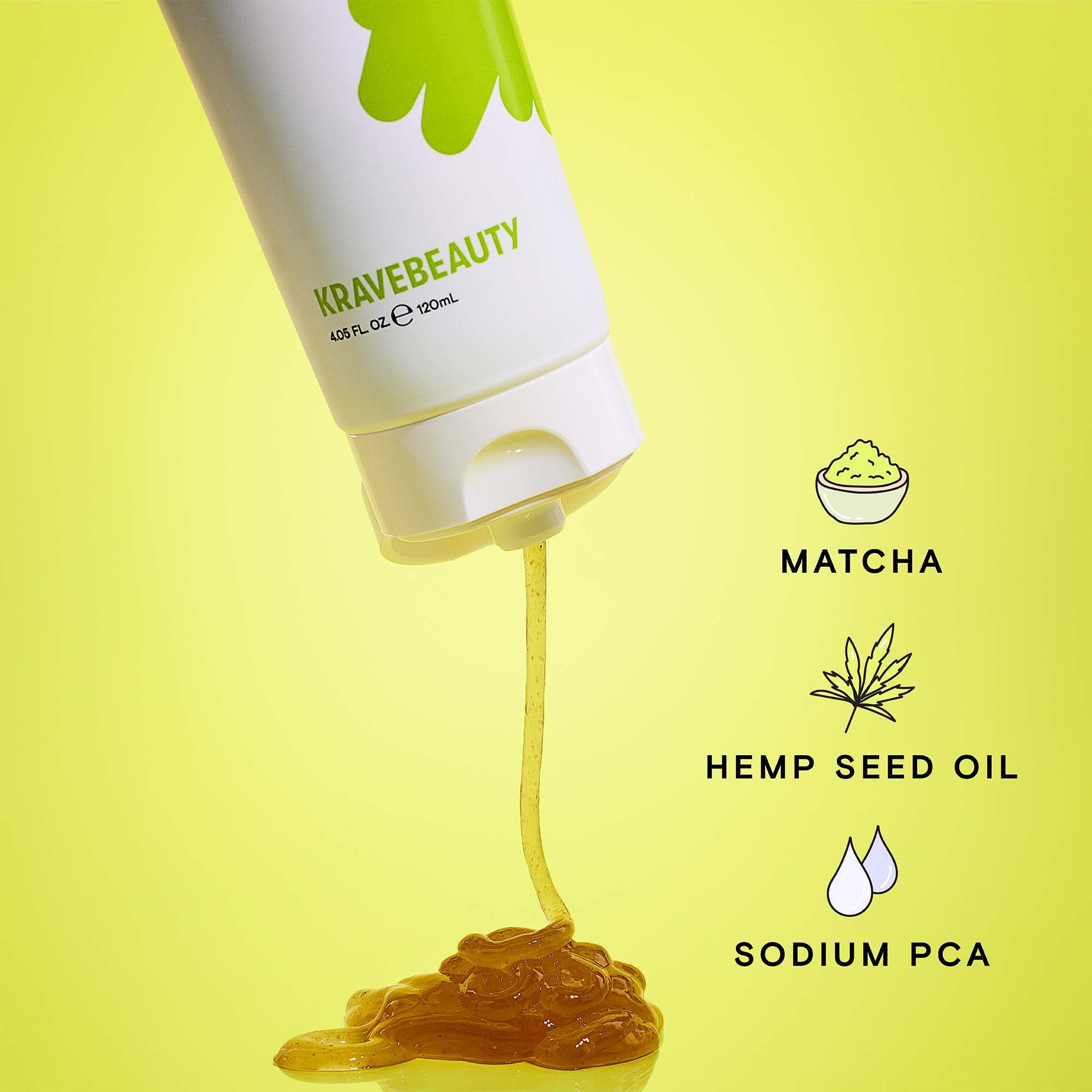 KraveBeauty Matcha Hemp Hydrating Cleanser 120ml | Cult Beauty
