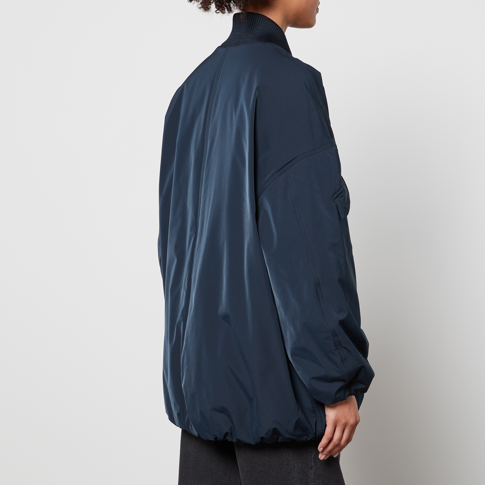 Ganni Oversized Shell Bomber Jacket - XXS/XS | Coggles