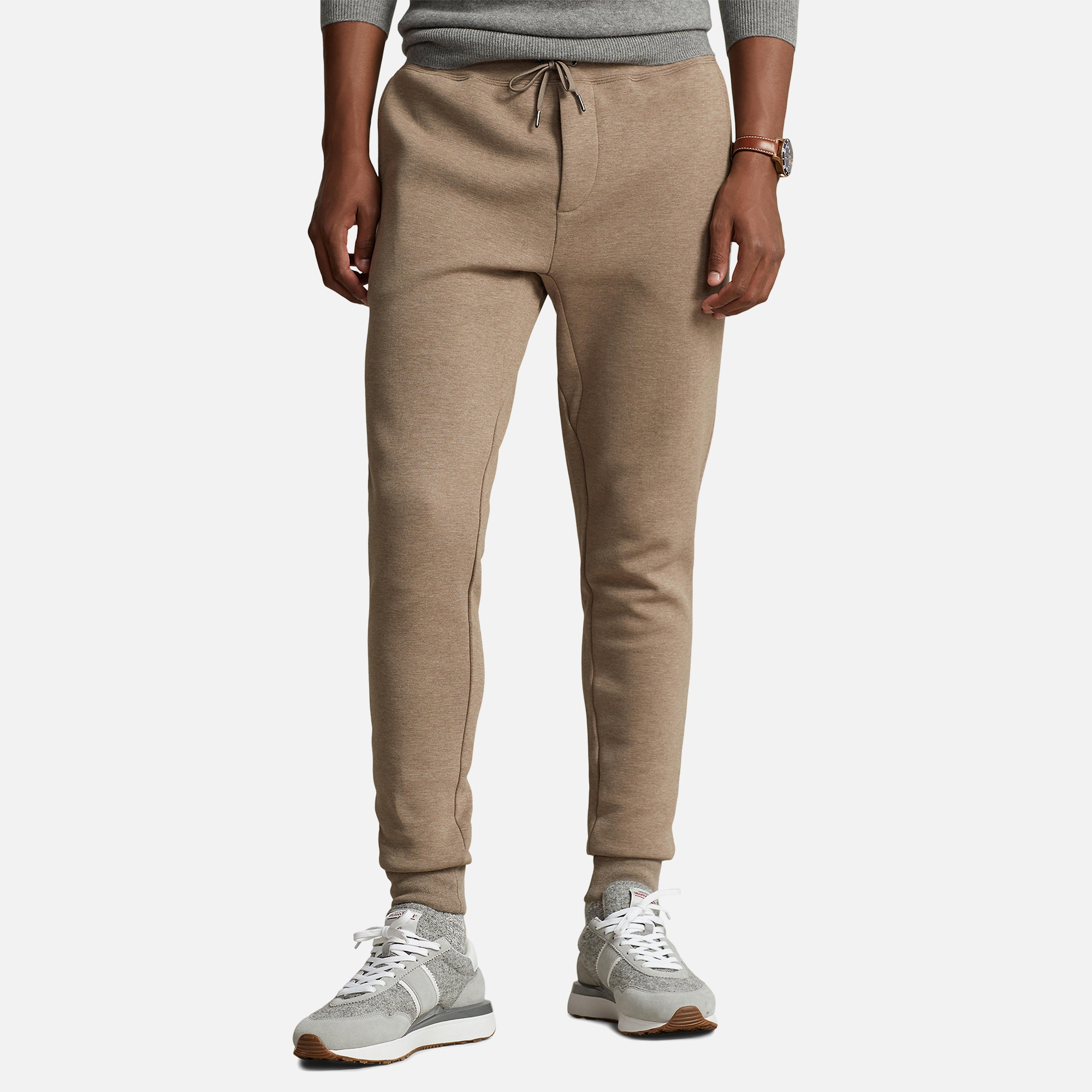 Statement Ribbed Joggers Deep Taupe – Fit Society