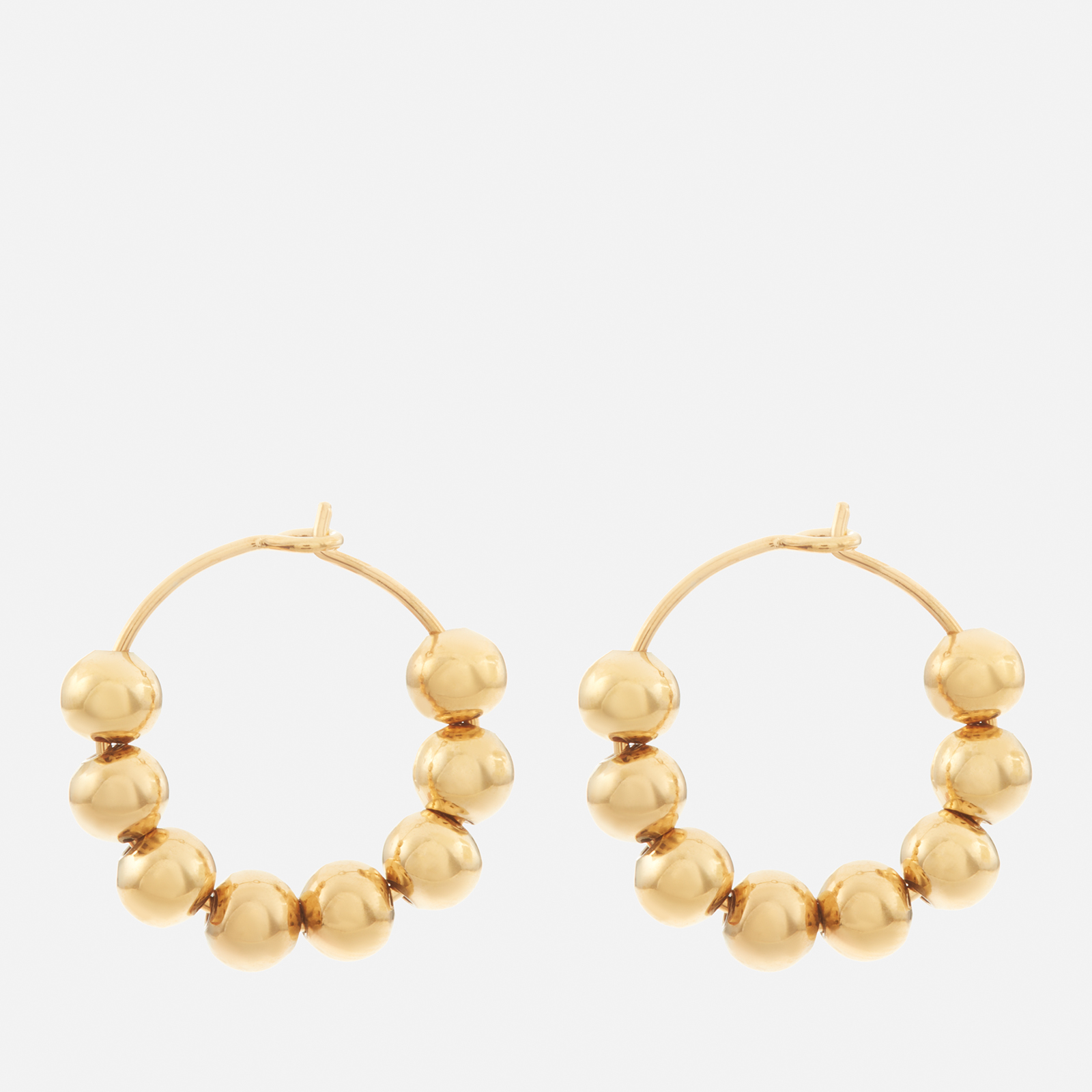 Anni Lu 24-Karat Gold-Plated Hoop Earrings | Coggles