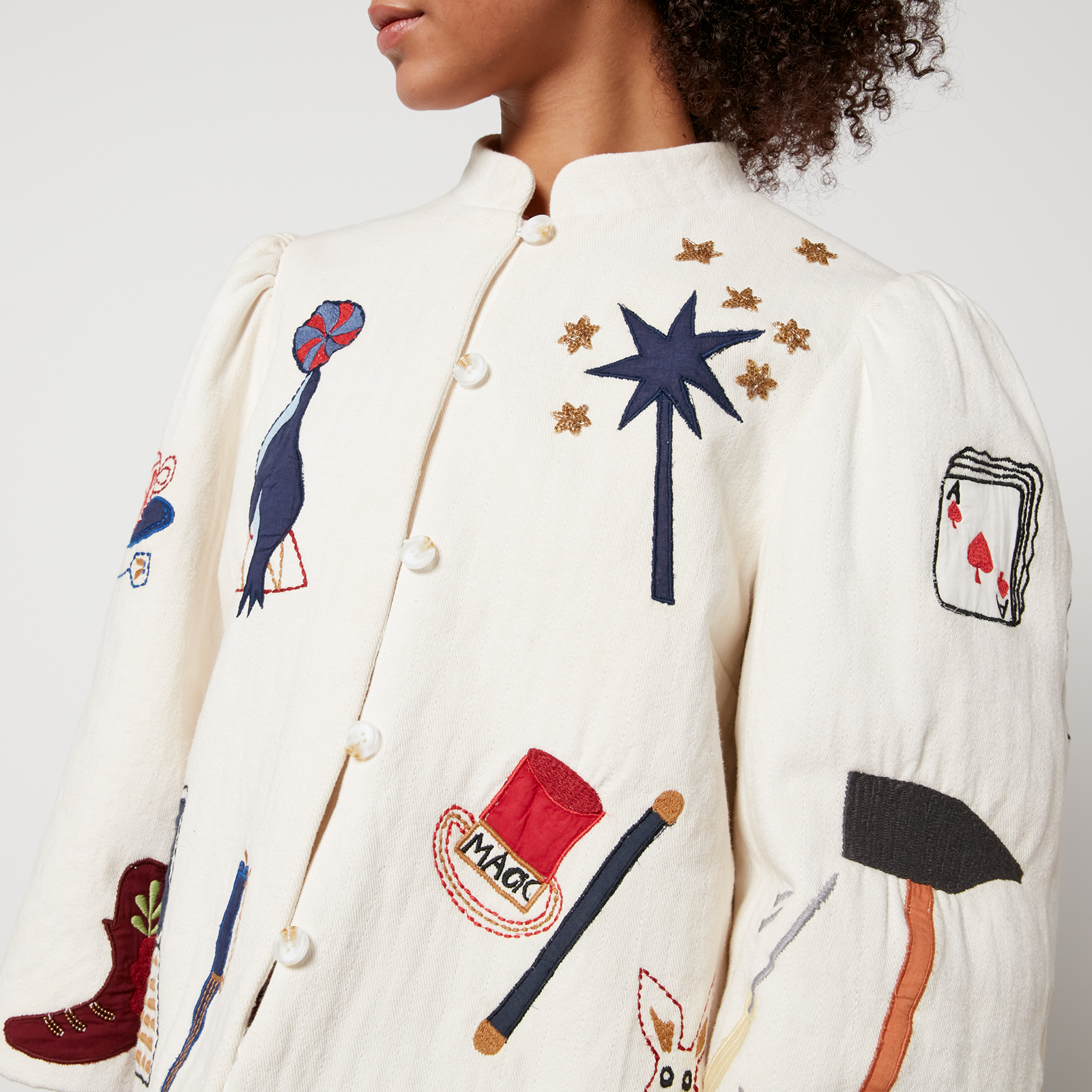 Stella Nova Circus Appliquéd Brushed Twill Jacket - DK 34/UK