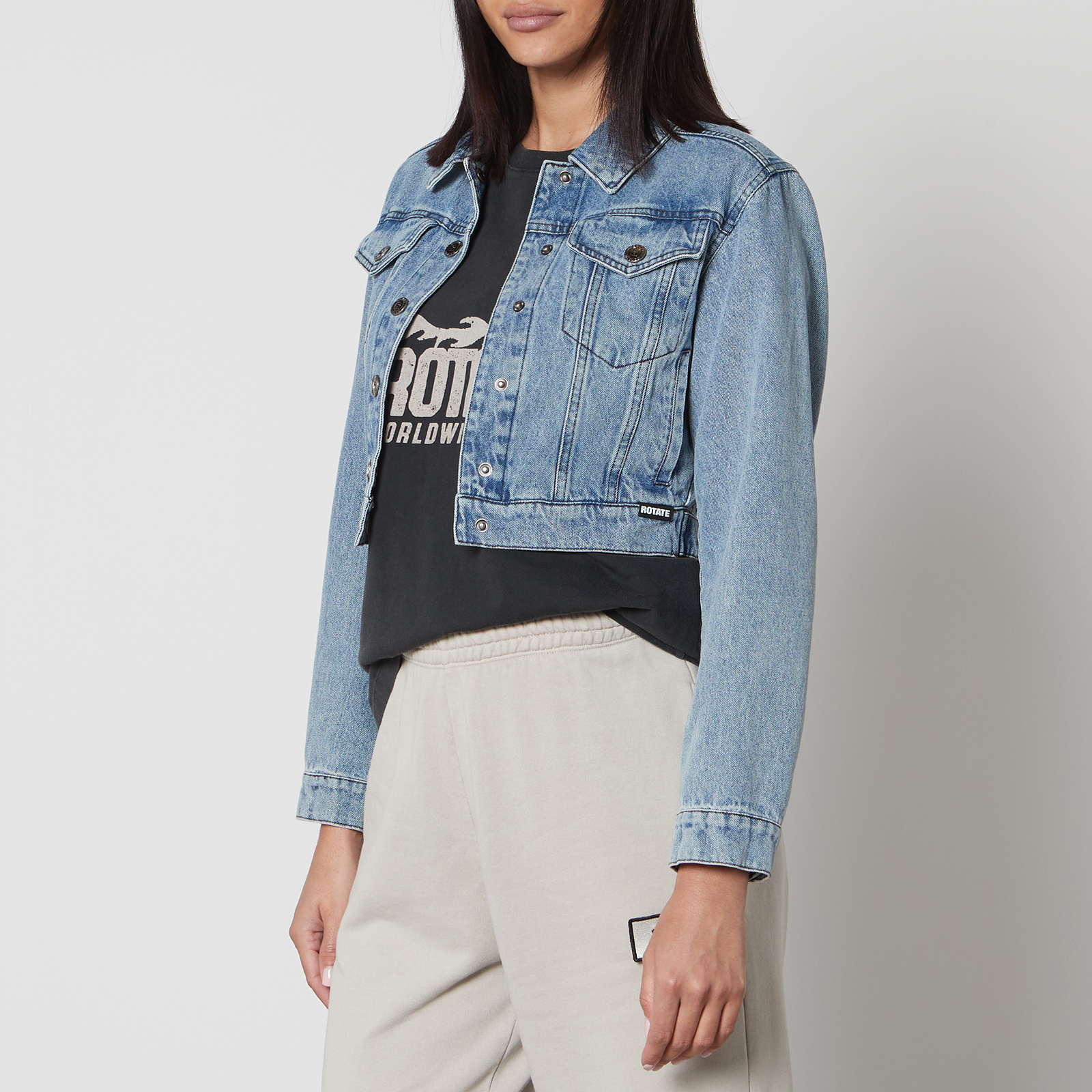 美品♡23'HOLIDAY CROPPED DENIM JACKET holiday CROPPED DENIM JACKET （Jade By Jane | Holidays