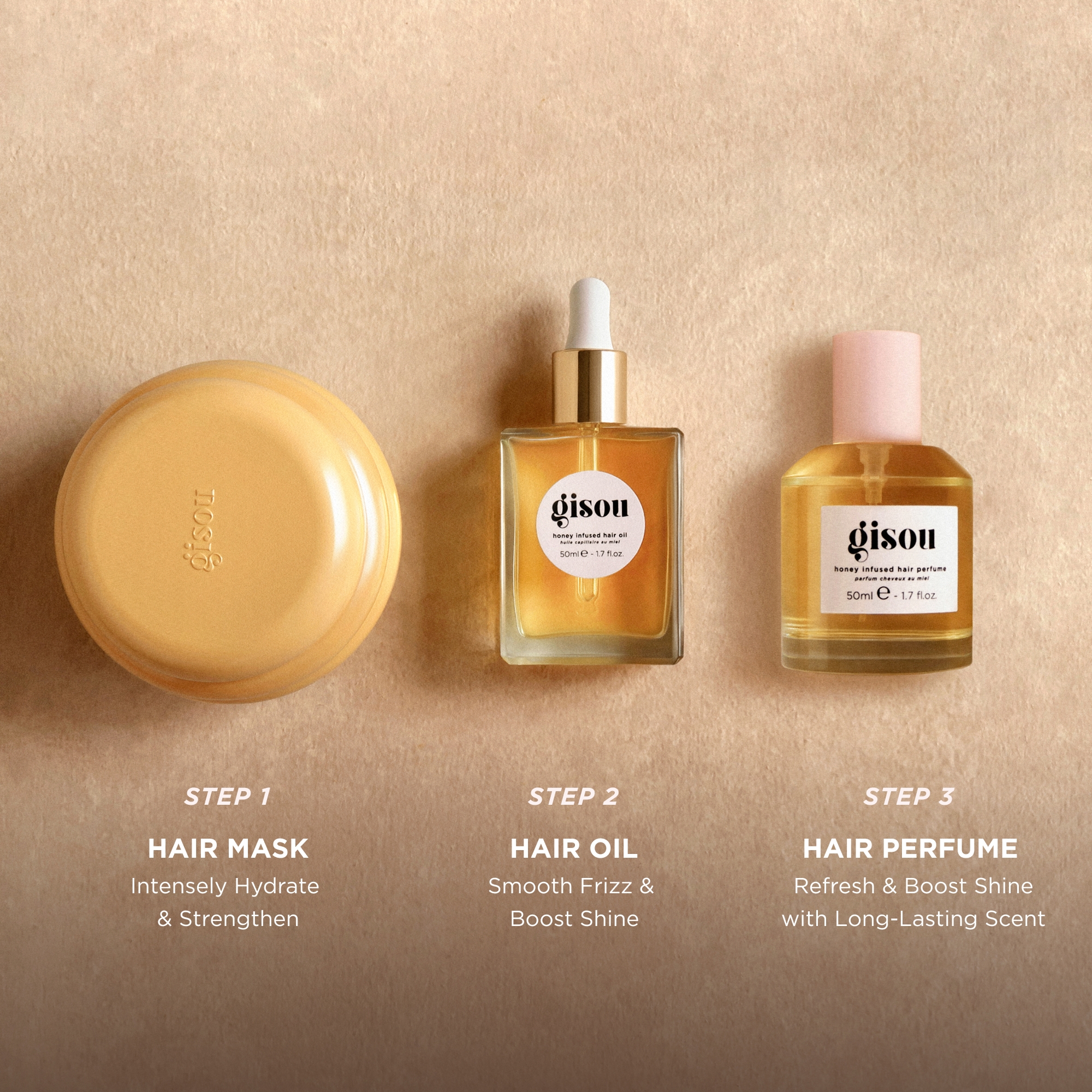 Gisou Honey Infused Hair Oil Mini 20ml | Cult Beauty