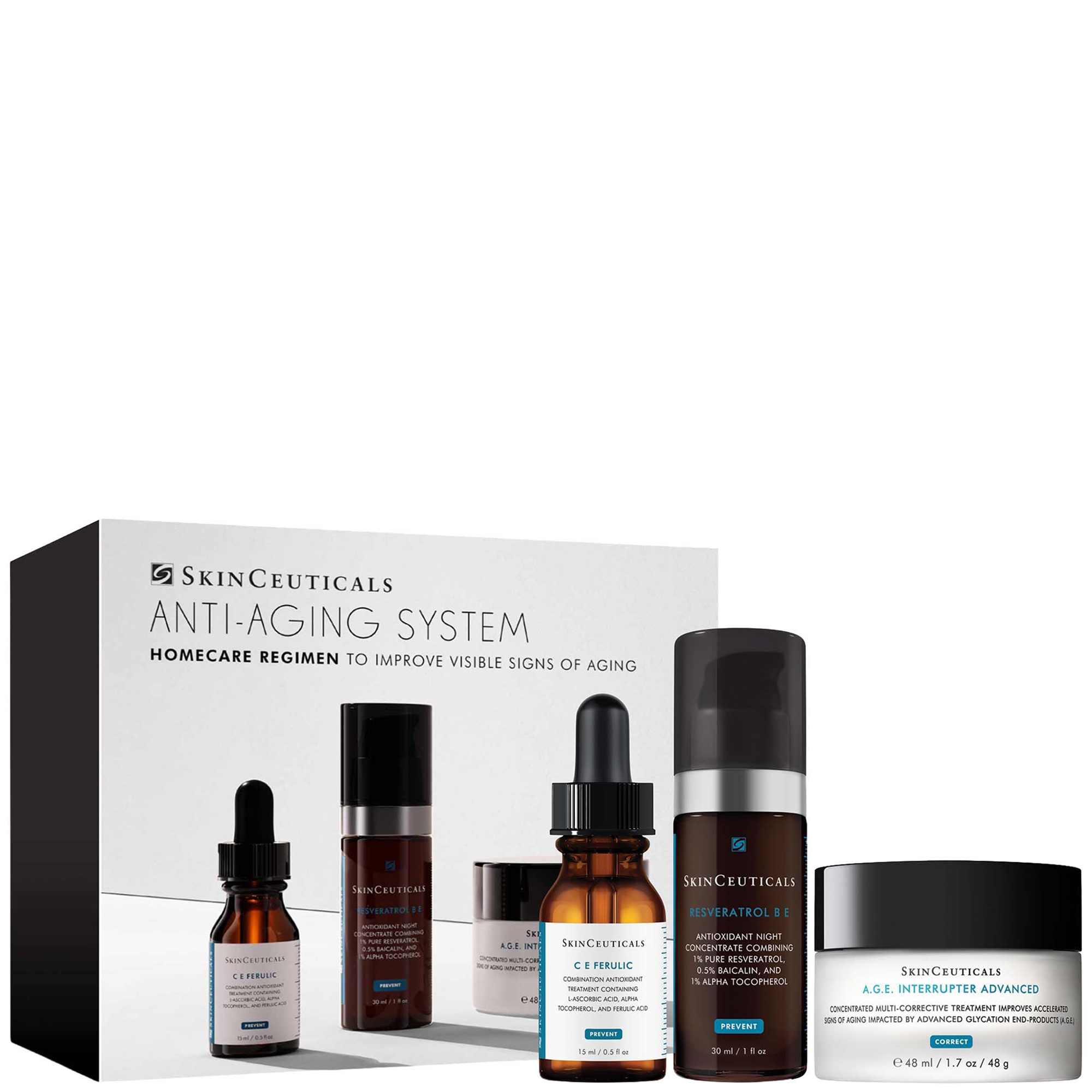 SkinCeuticals Anti-Aging Skin System featuring Travel Sized C E