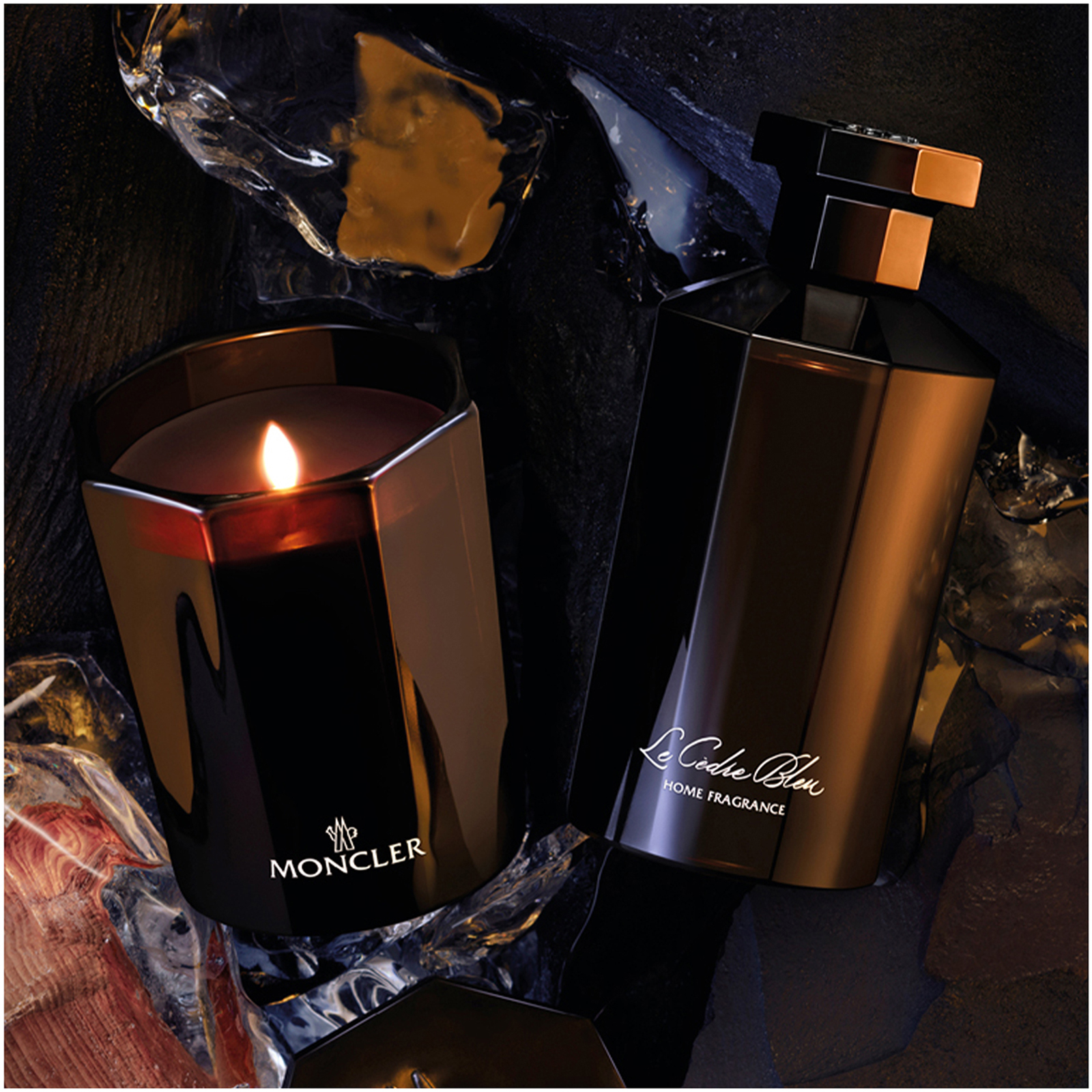 【まきけ様用】MONCLER Le Cèdre Bleu キャンドル ブラウン ル セードル ブルー キャンドル 200g : 香水 向けの