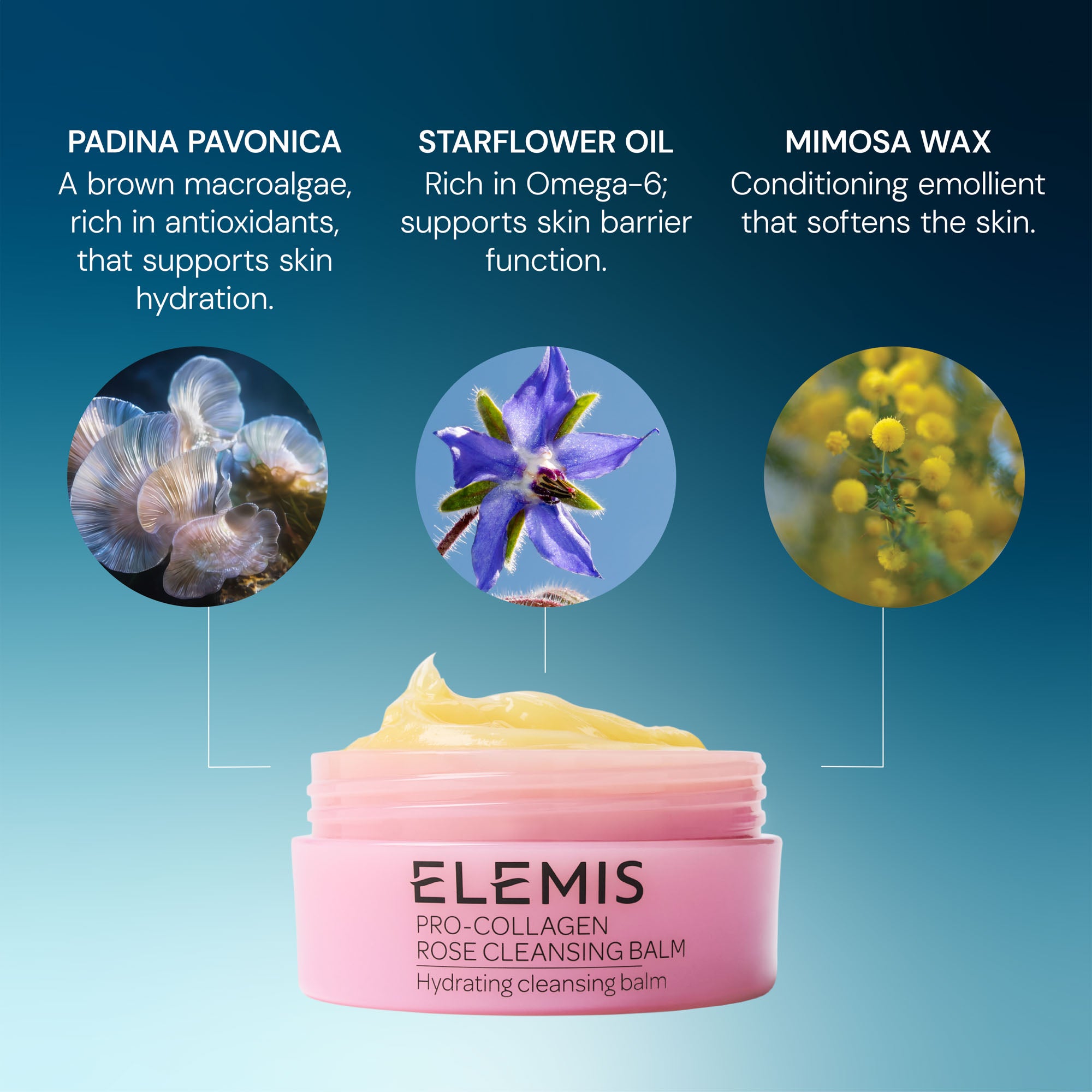 Elemis Pro-Collagen Rose Cleansing Balm (100g) | Dermstore