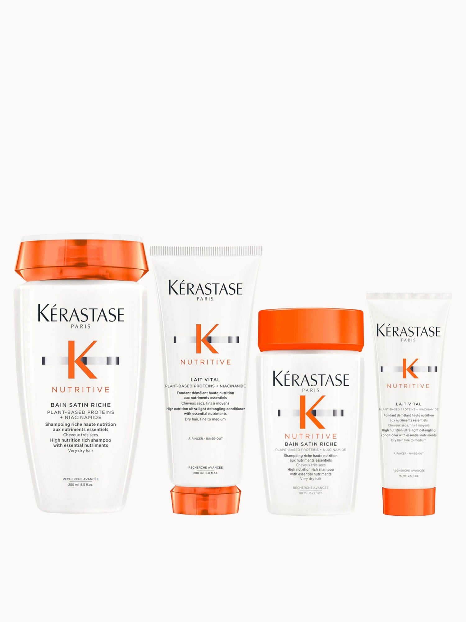 Kérastase Nutritive Nourish and Hydrate Duo for Fine / Medium Very Dry Hair and Free Travel Size Duo
