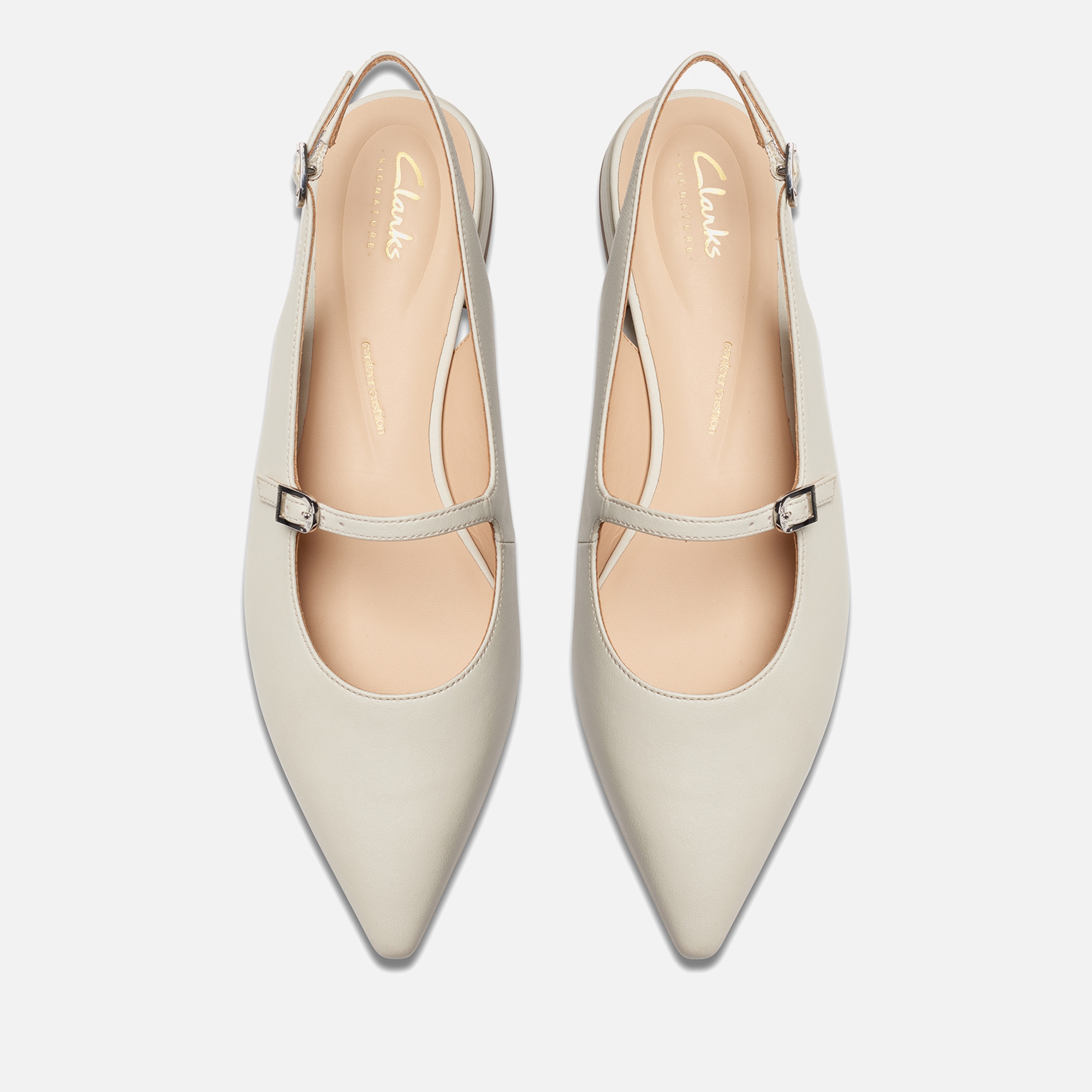 Clarks on sale pointed flats