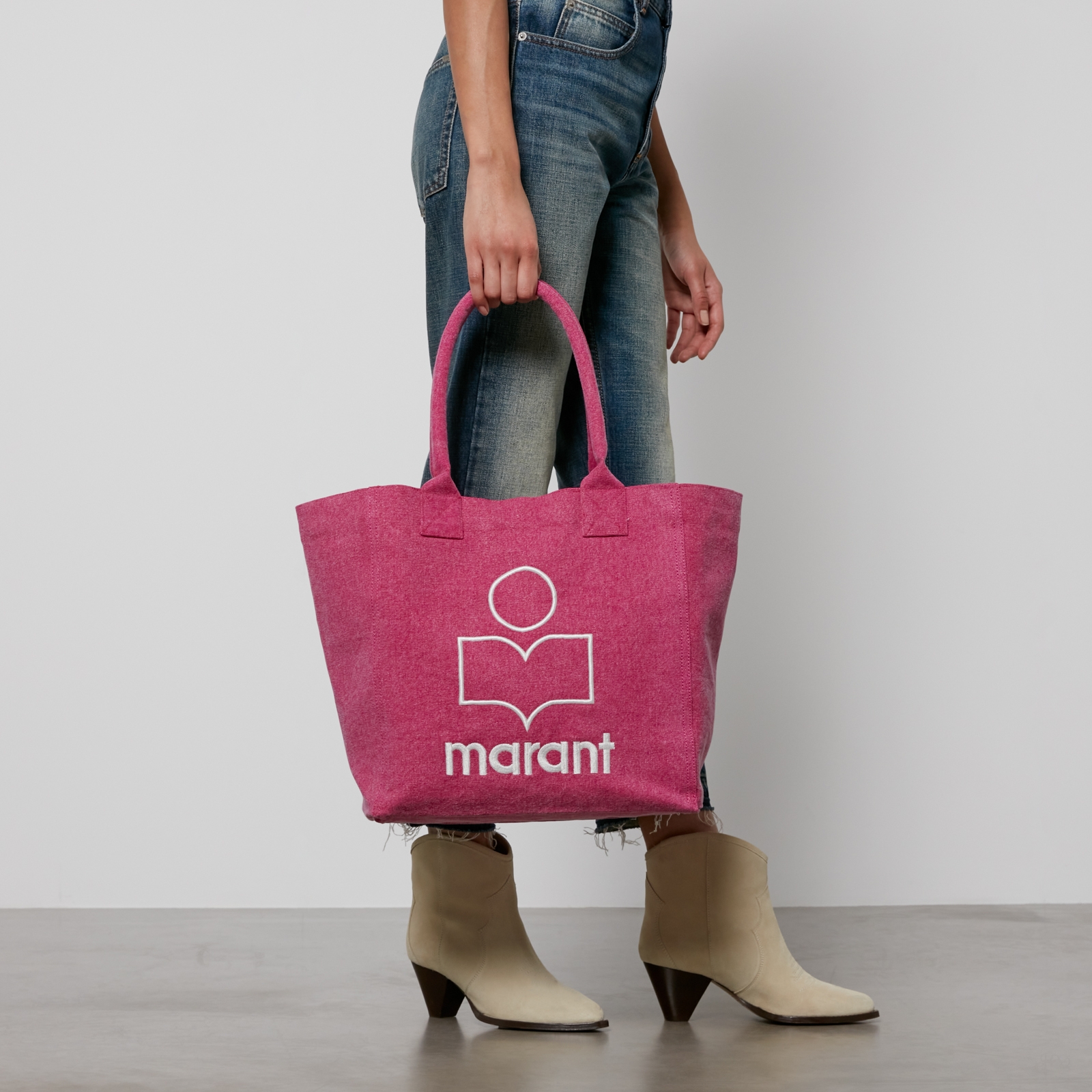【ISABEL MARANT】Small Yenky Logo Tote Bag Berry - 25SS SMALL YENKY BAG Woman berry | ISABEL MARANT Official online