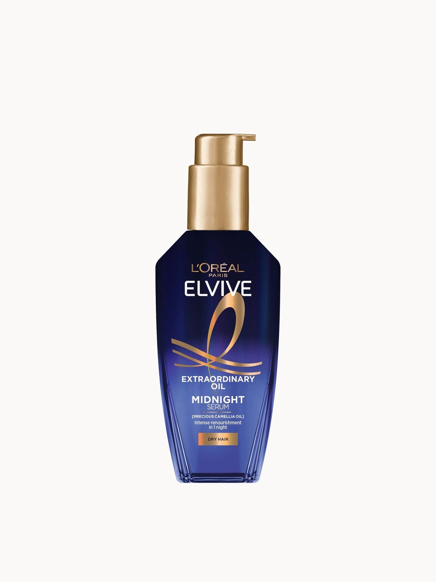 L'Oréal Paris Elvive Extraordinary Oil Midnight Renourishing Hair Treatment Serum for Dry Hair 100ml