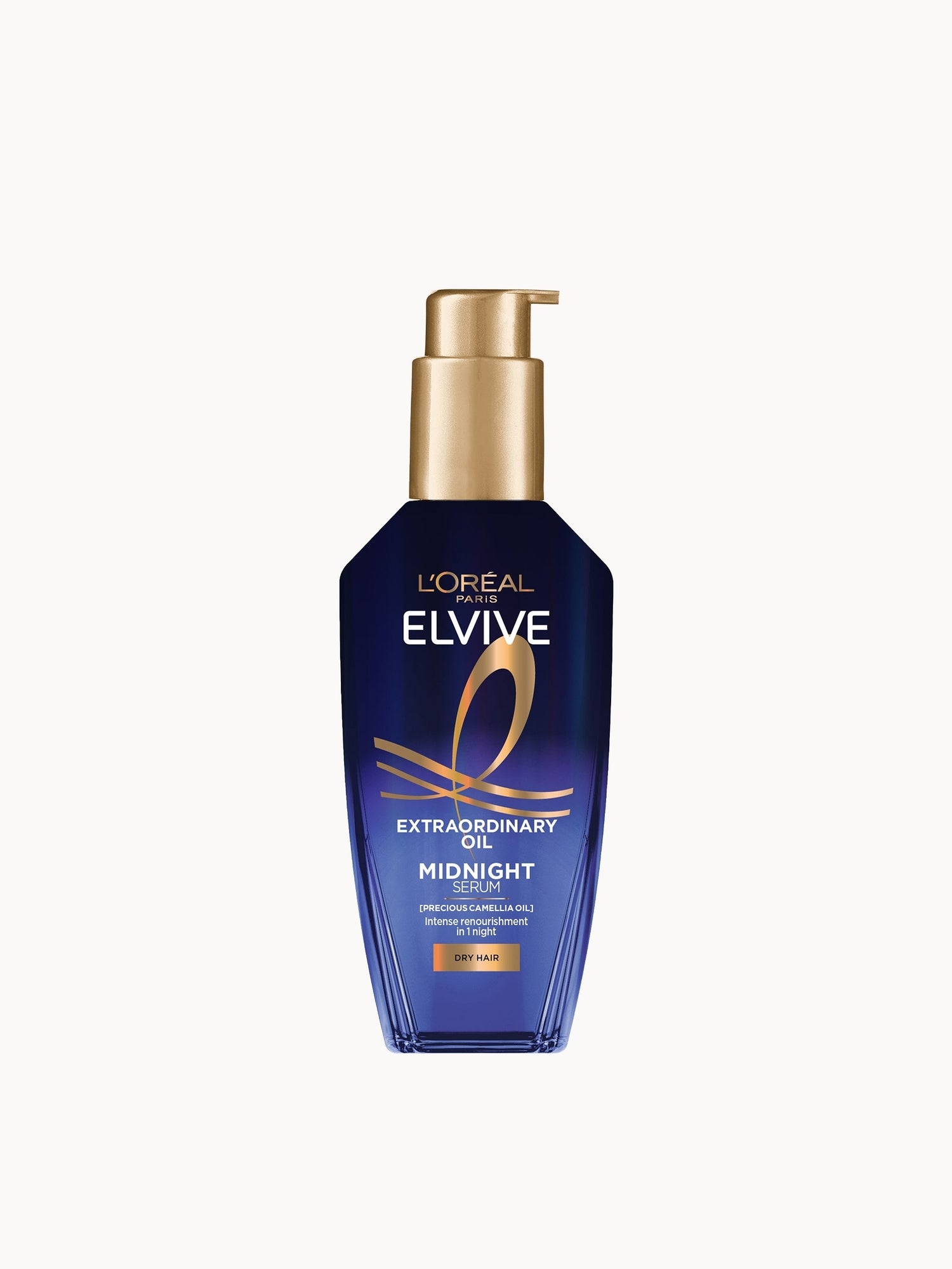 L'Oréal Paris Elvive Extraordinary Oil Midnight Renourishing Hair Treatment Serum for Dry Hair 100ml