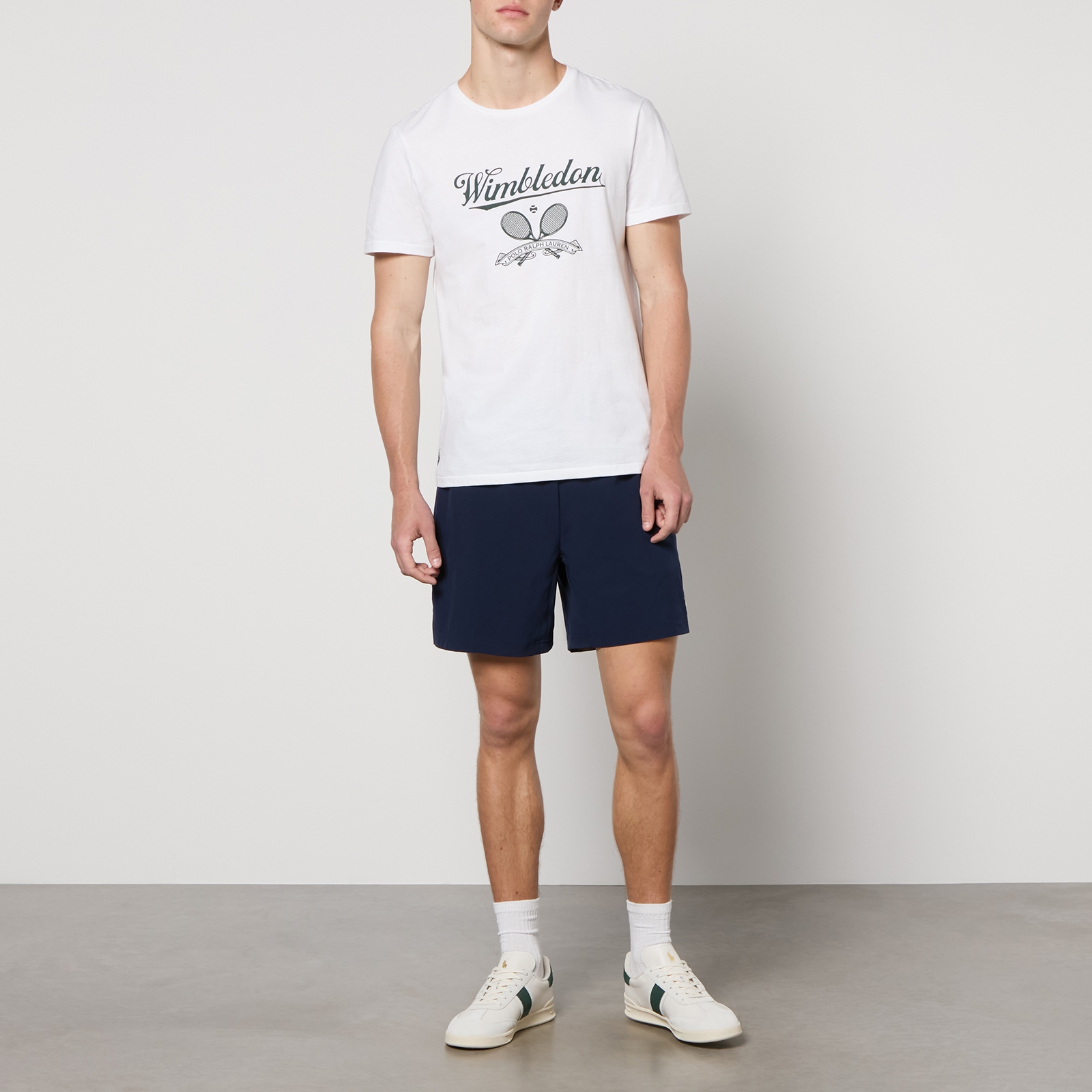 注目コラボ【Polo Ralph Lauren】Wimbledon コットン Tシャツ Wimbledon Custom Slim T-Shirt