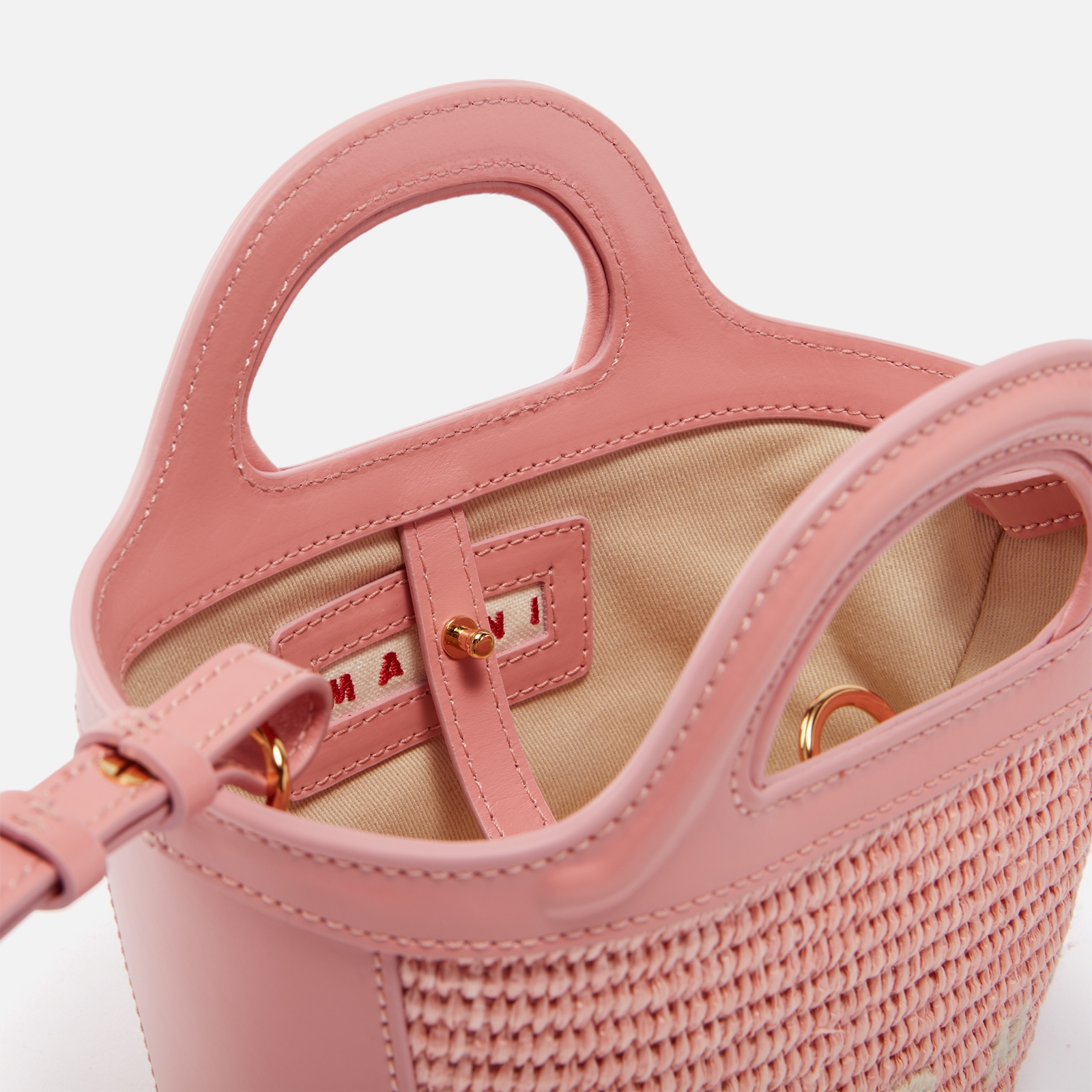 Marni Tropicalia Micro Straw and Leather Tote Bag | Coggles Marni Tropicalia Micro Straw and Leather Tote Bag | Coggles