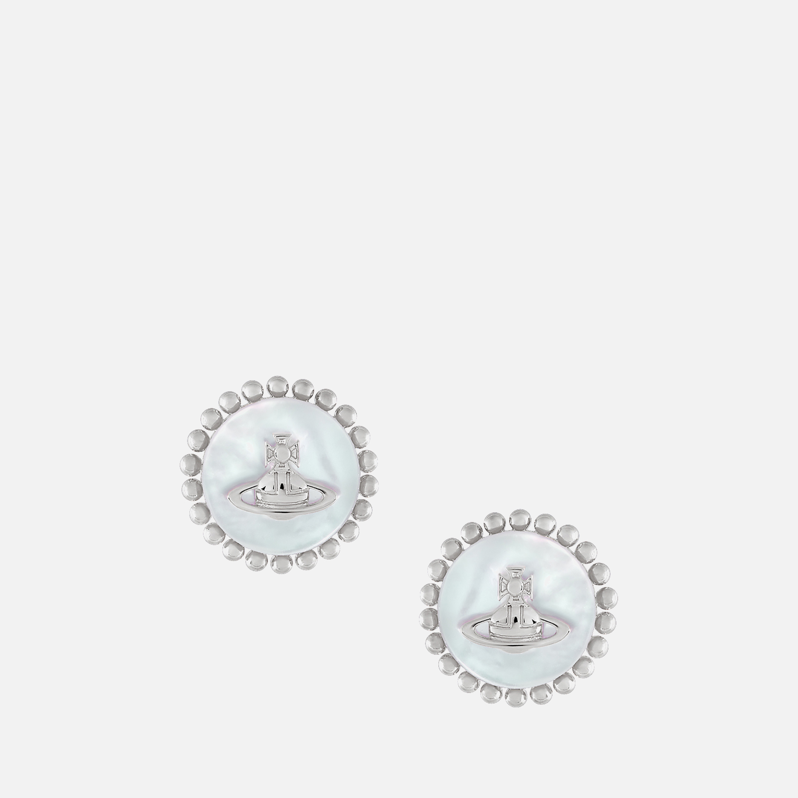 Vivienne Westwood Neyla Silver-Tone Stud Earrings | Coggles