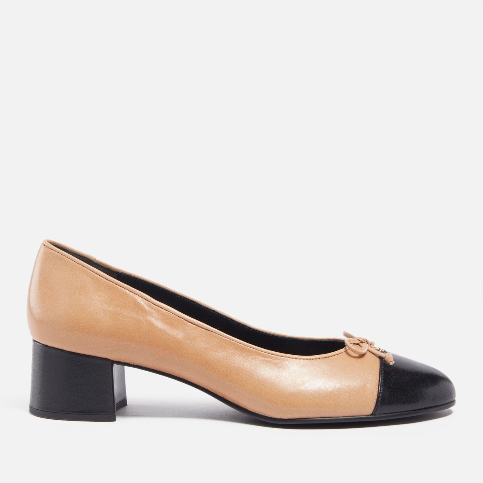 Tory Burch Women's Two-Tone Leather Heeled Pumps UK Coggles