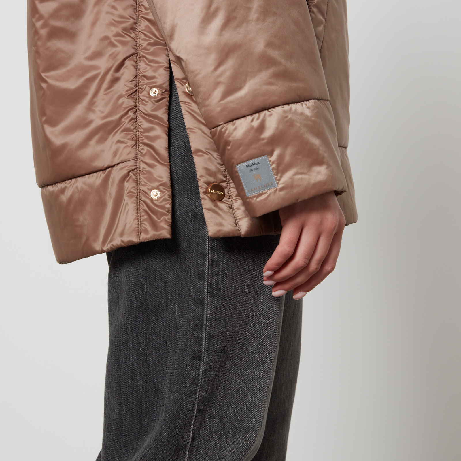 Max Mara The Cube Dali Hooded Quilted Shell Jacket - UK 6