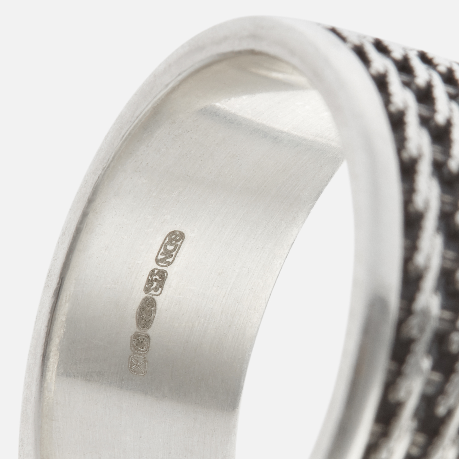 Serge Denimes Kusari Sterling Silver Ring - U | Coggles