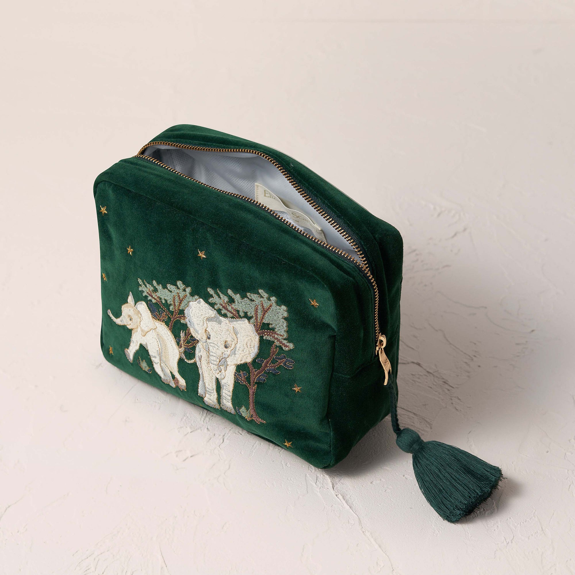 Elizabeth Scarlett Baby Elephant Conservation Forest Velvet Wash