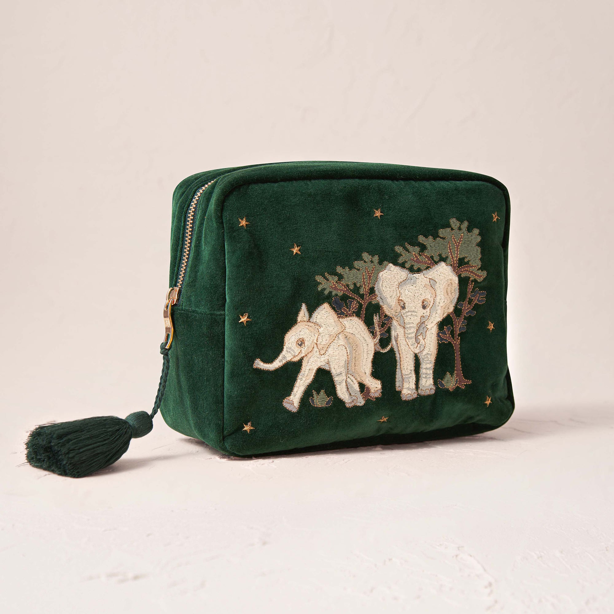 Elizabeth Scarlett Baby Elephant Conservation Forest Velvet Wash