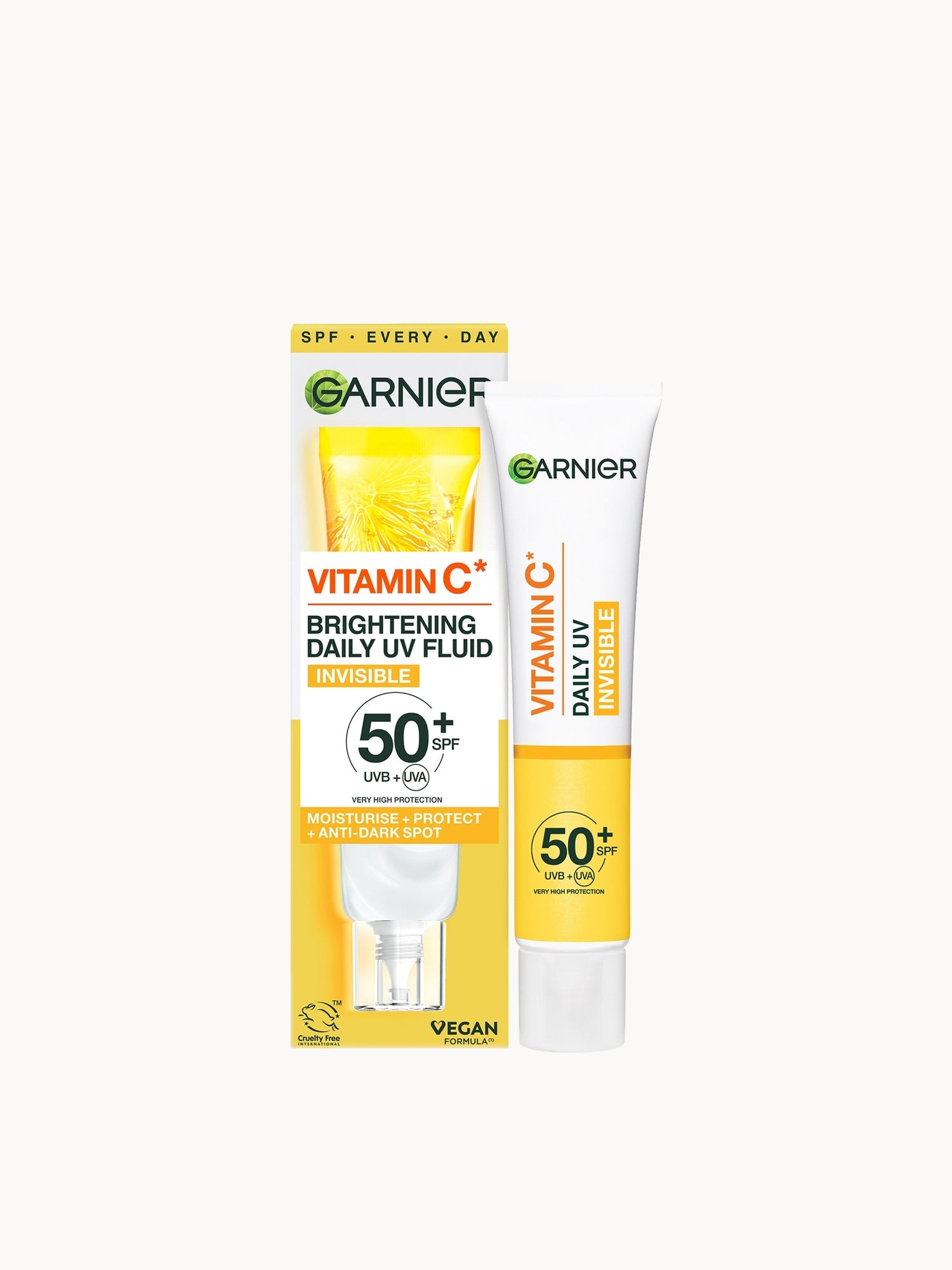 Garnier Vitamin C Daily UV Brightening Fluid Invisible SPF 50+ 40ml