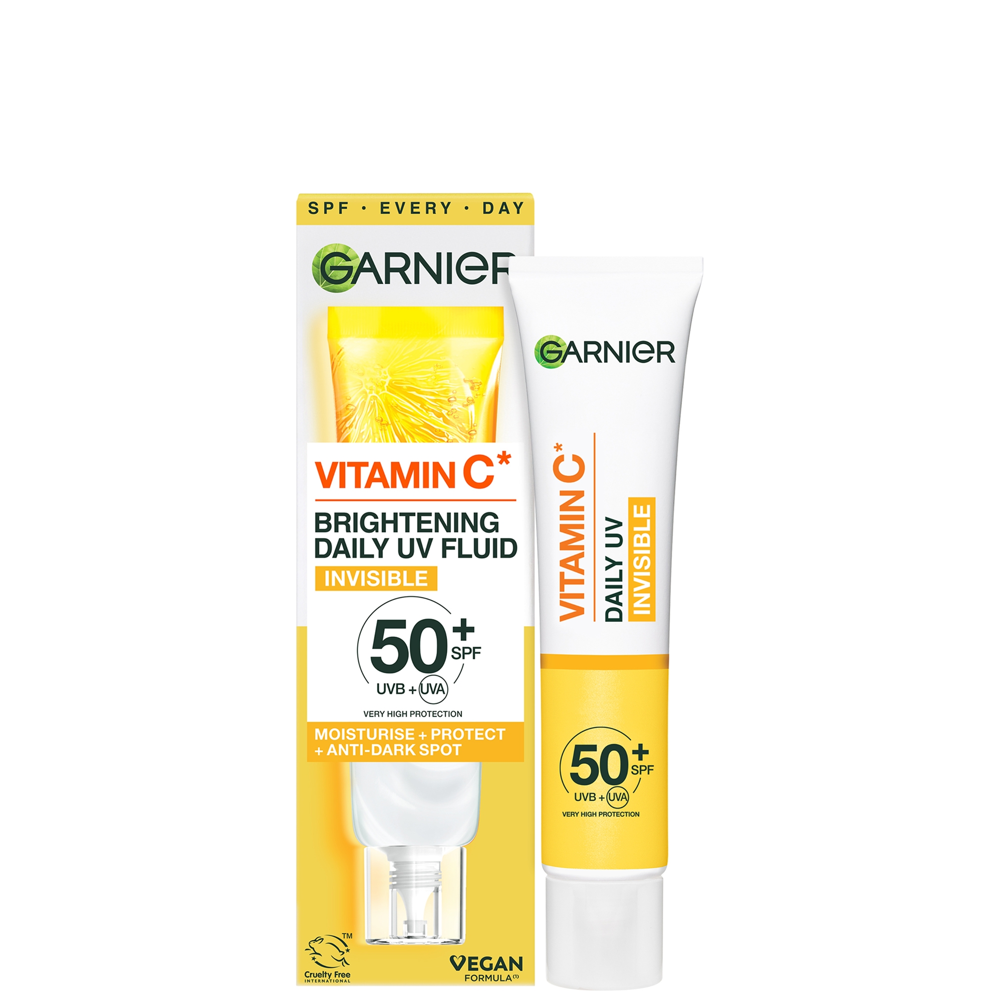 Garnier: Garnier Vitamin C Daily UV Brightening Fluid Invisible SPF 50+ 40ml