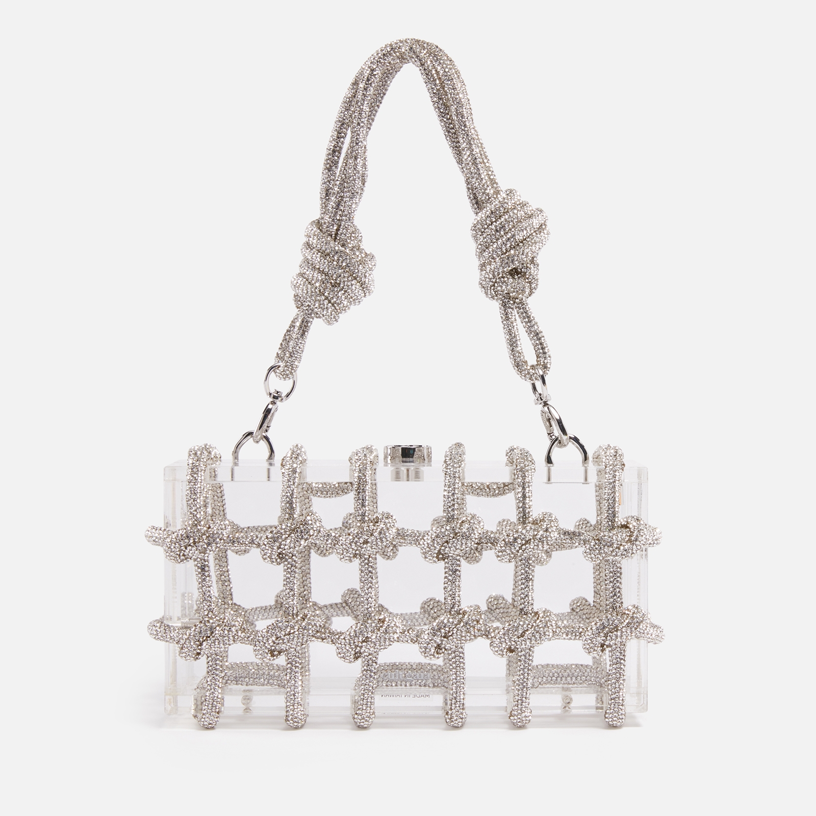 Cult Gaia Bess Rhinestone-Embellished Acrylic Shoulder Bag | Coggles