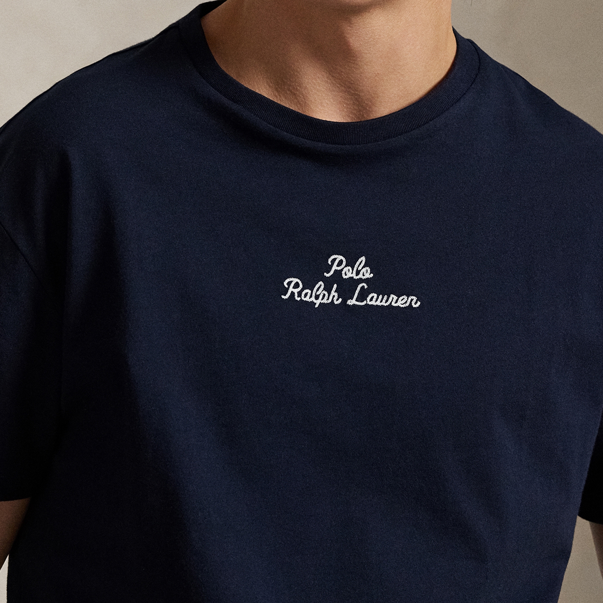 Polo Ralph Lauren Embroidered Logo Cotton-Jersey T-Shirt - L