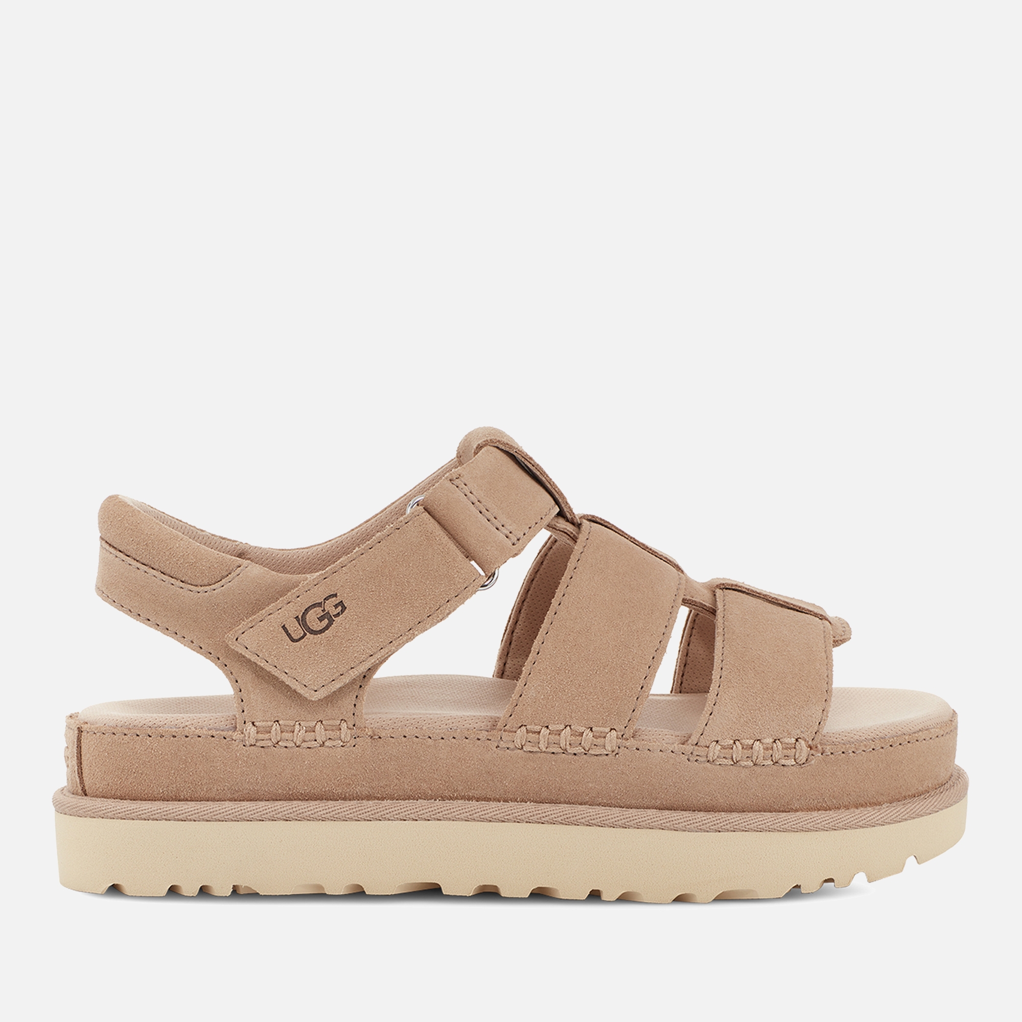 UGG Women's Goldenstar Strap Suede Flatform Sandals - UK 7 | Allsole