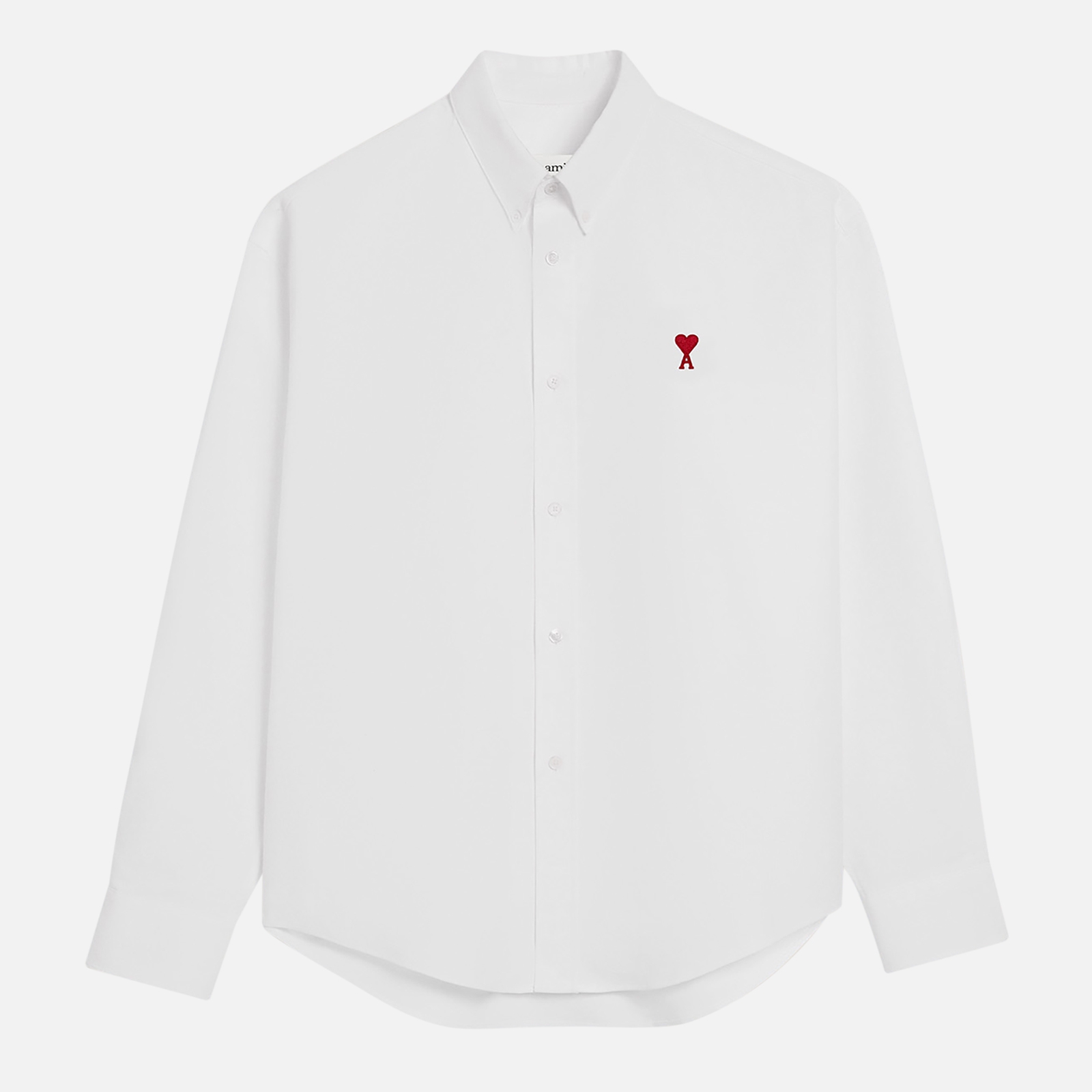 AMI Boxy Fit Oxford Cotton Shirt | Coggles