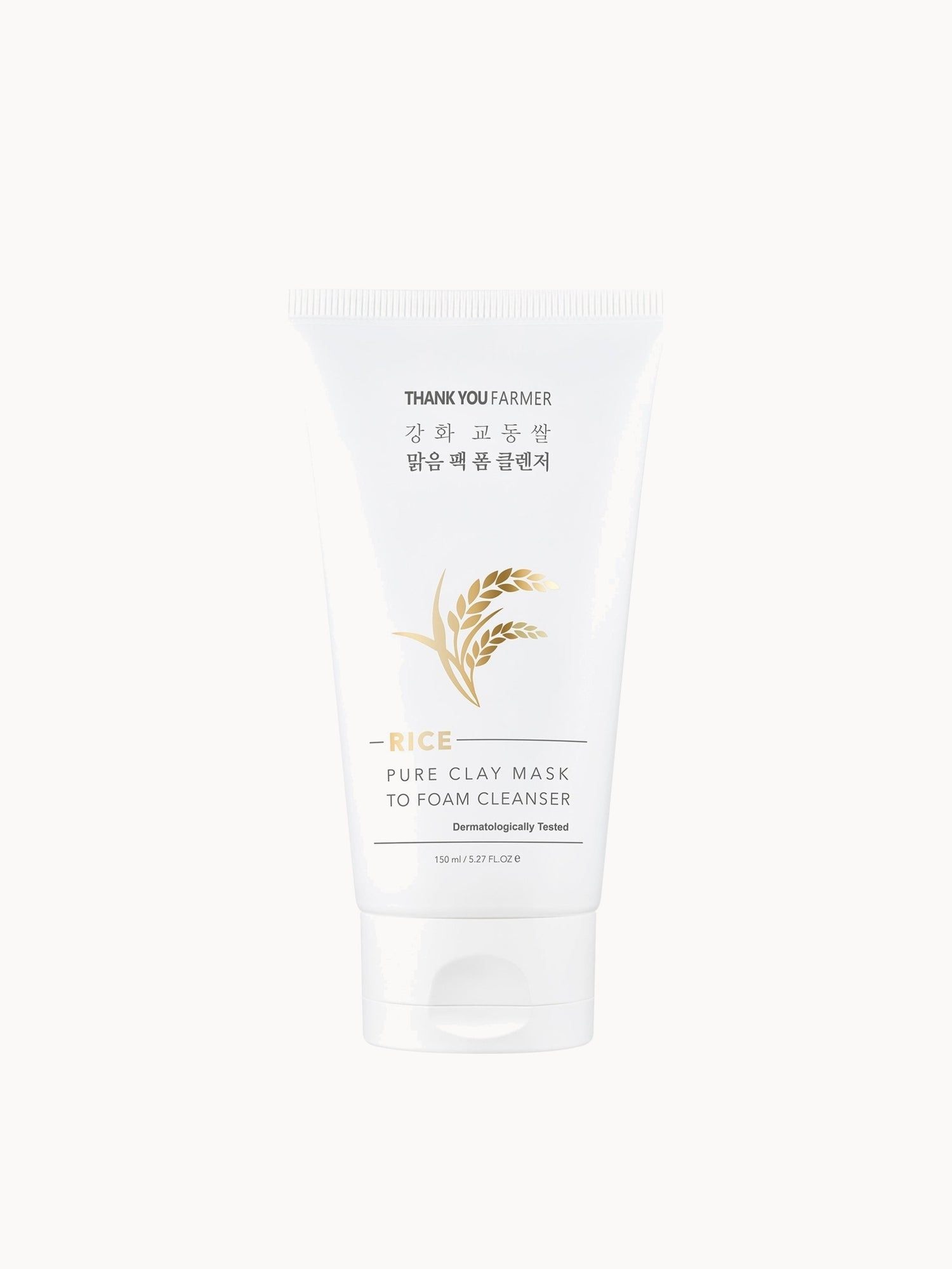 Thank You Farmer Rice Pure Clay Mask to Foam Cleanser 150ml