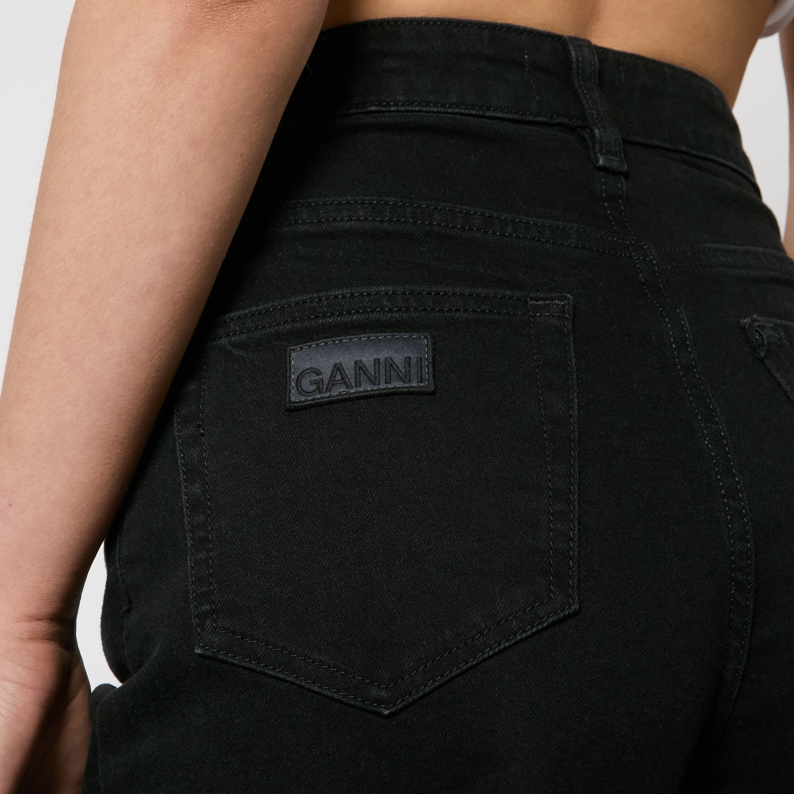 Ganni Andi Stretch-Denim Straight-Leg Jeans - 26W/32L | Coggles