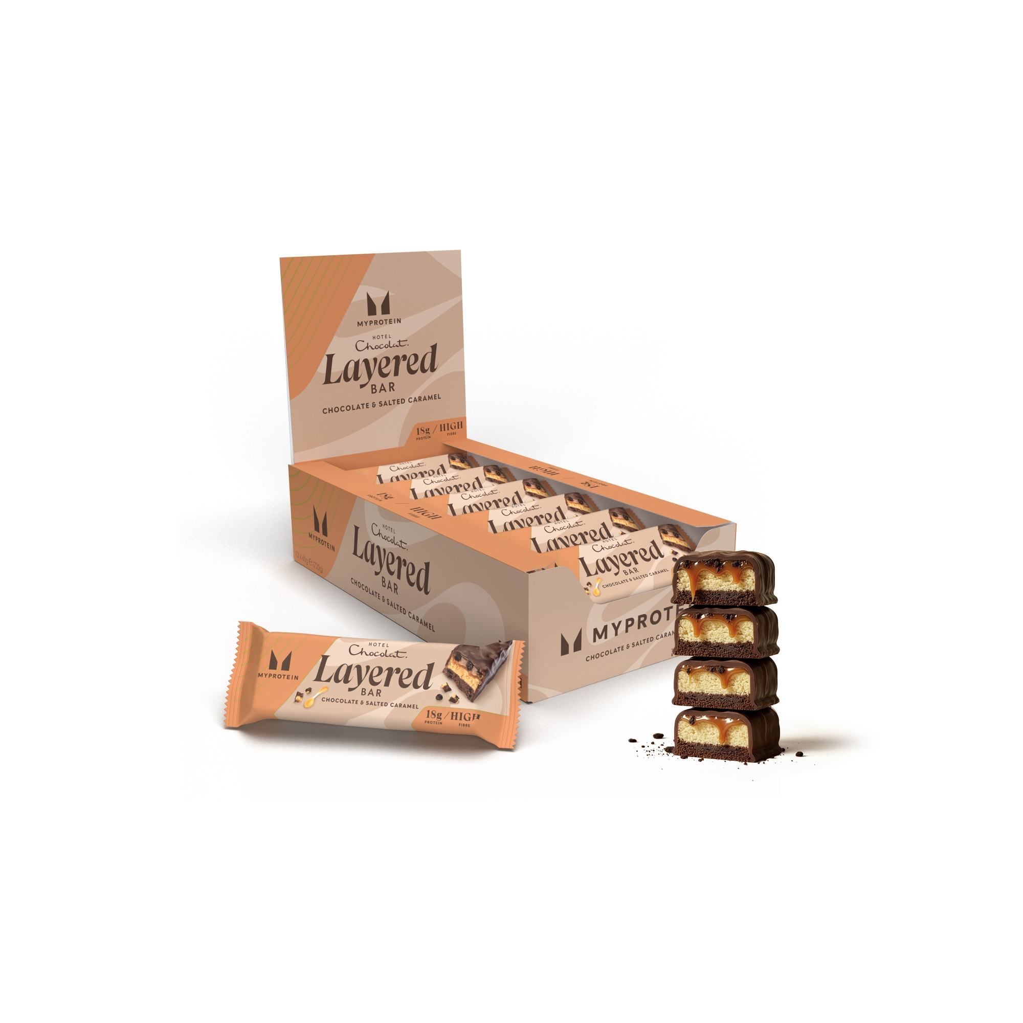 Myprotein Layered Bar (Hotel Chocolat - Salted Caramel)