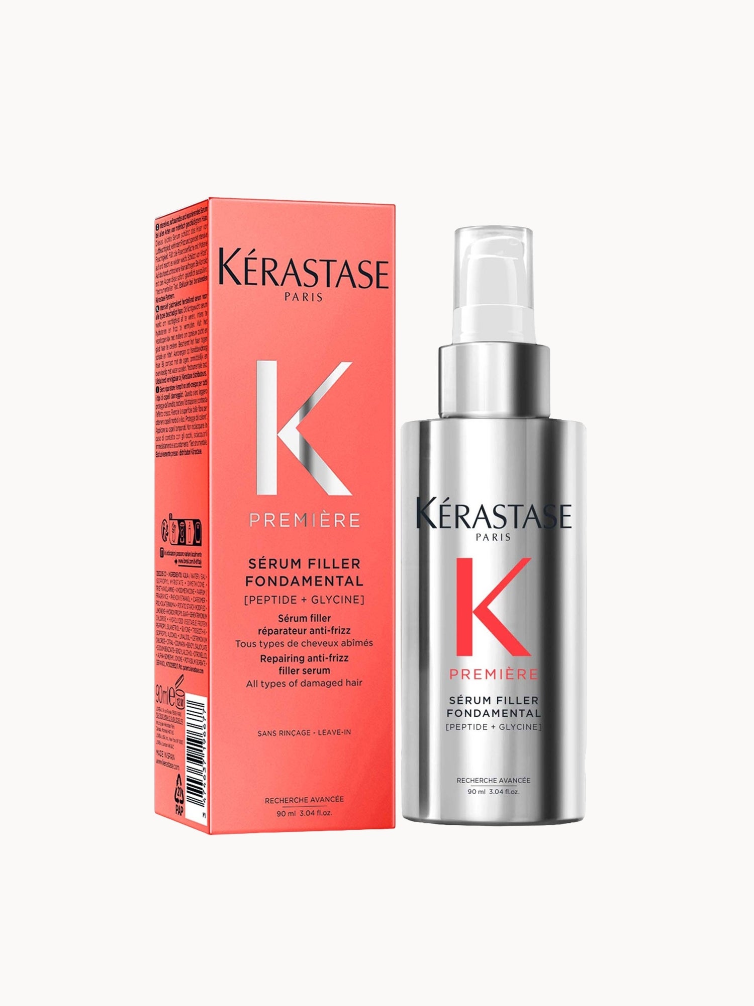Kérastase Première Anti-Frizz Filler Heat Protecting Hair Serum for Damaged Hair with Peptides 90ml [STEP 4- PROTECT & REPAIR]