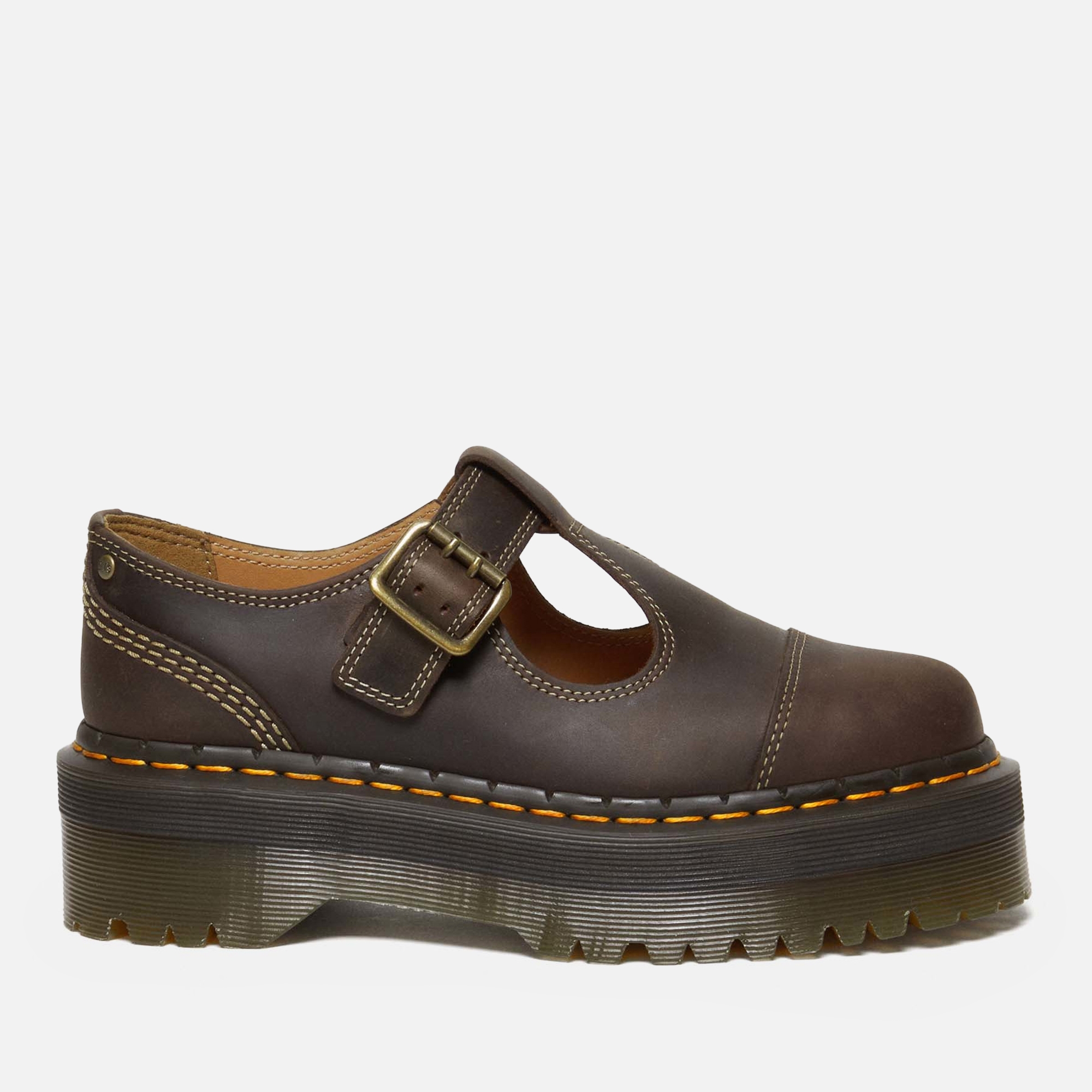 Dr. Martens Bethan Leather Quad Mary-Jane Shoes | Coggles