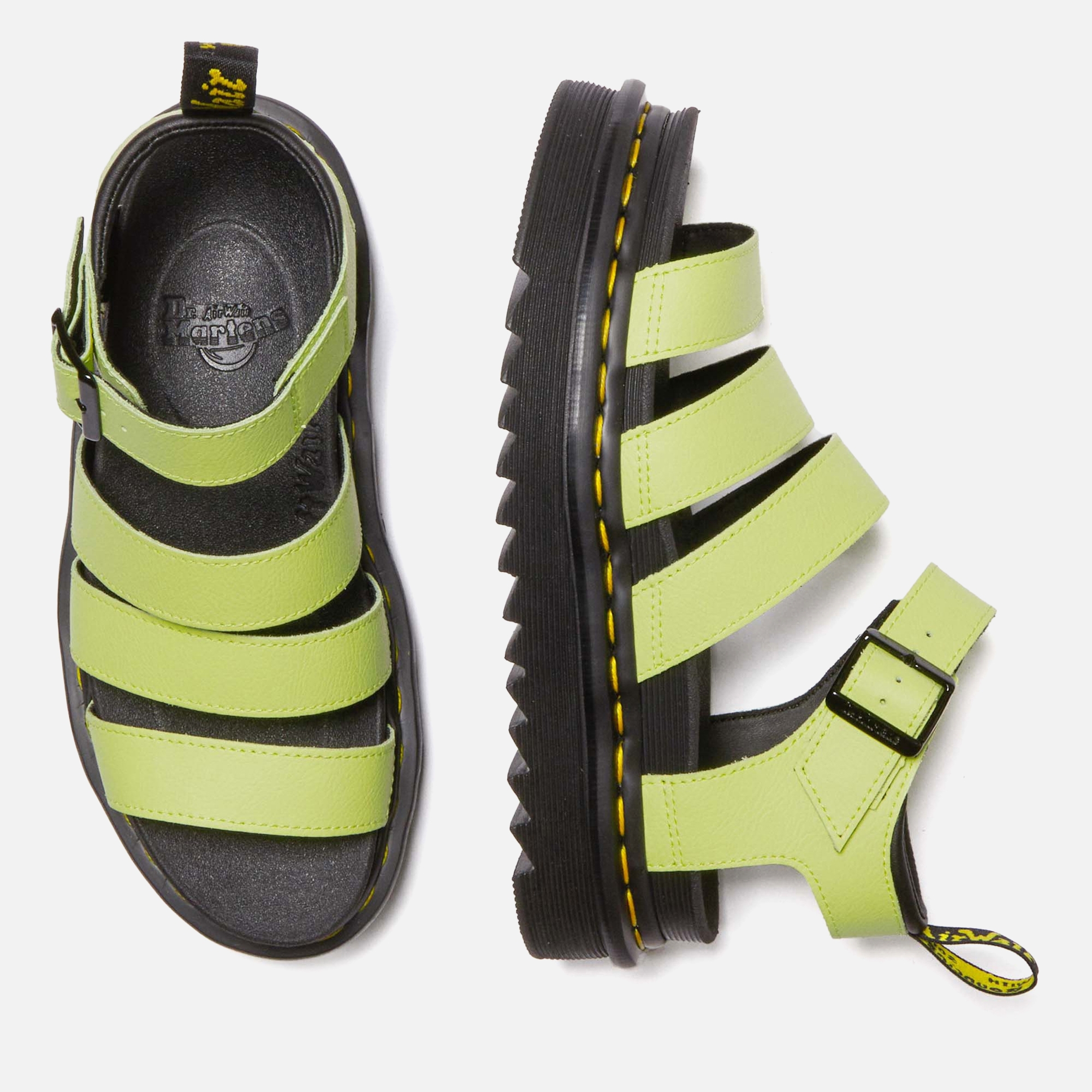 Dr. Martens Blaire Leather Strappy Sandals - UK 3 | Coggles