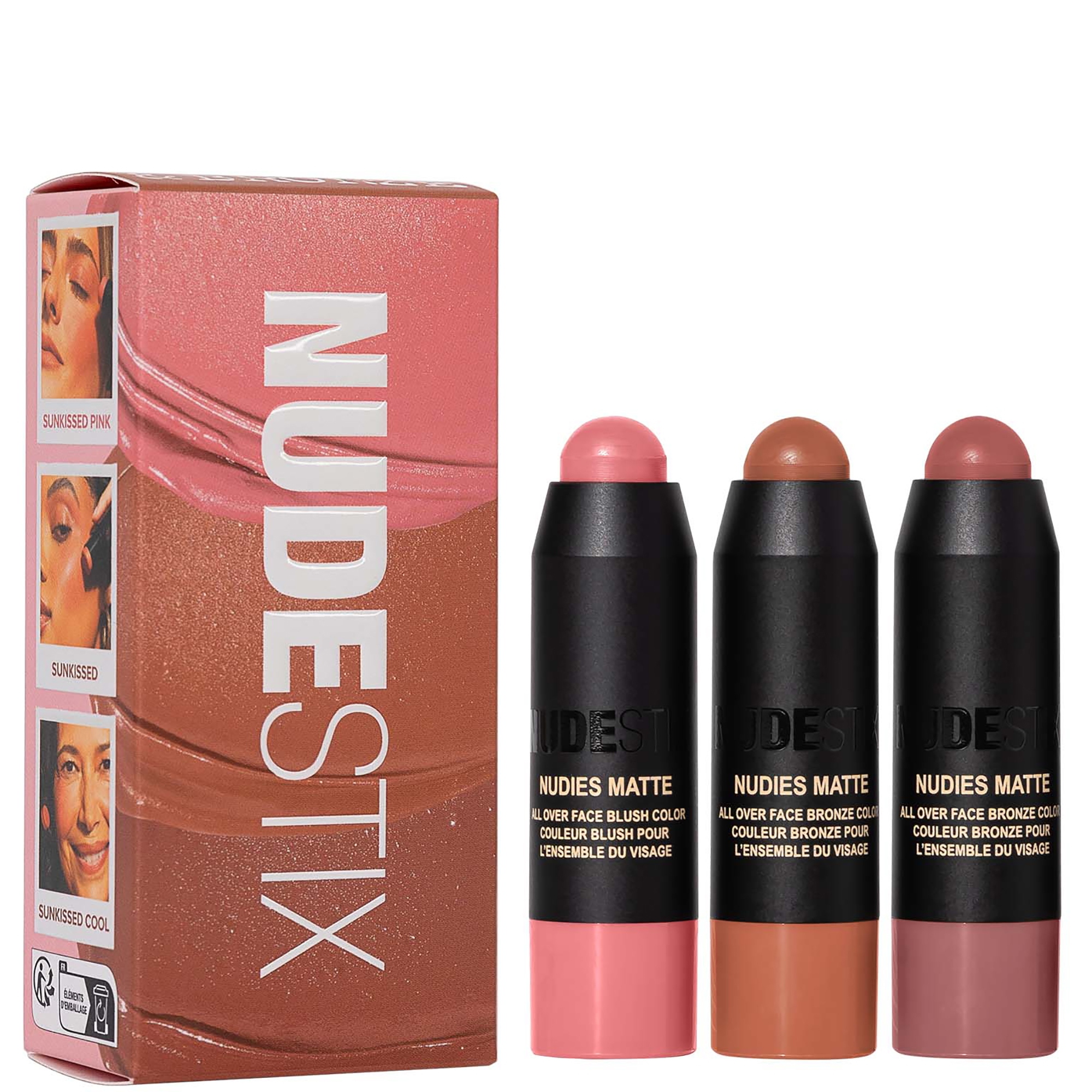 cult NUDESTIX Sunkissed Blush & Bronze 3-Piece Mini Nudie Kit